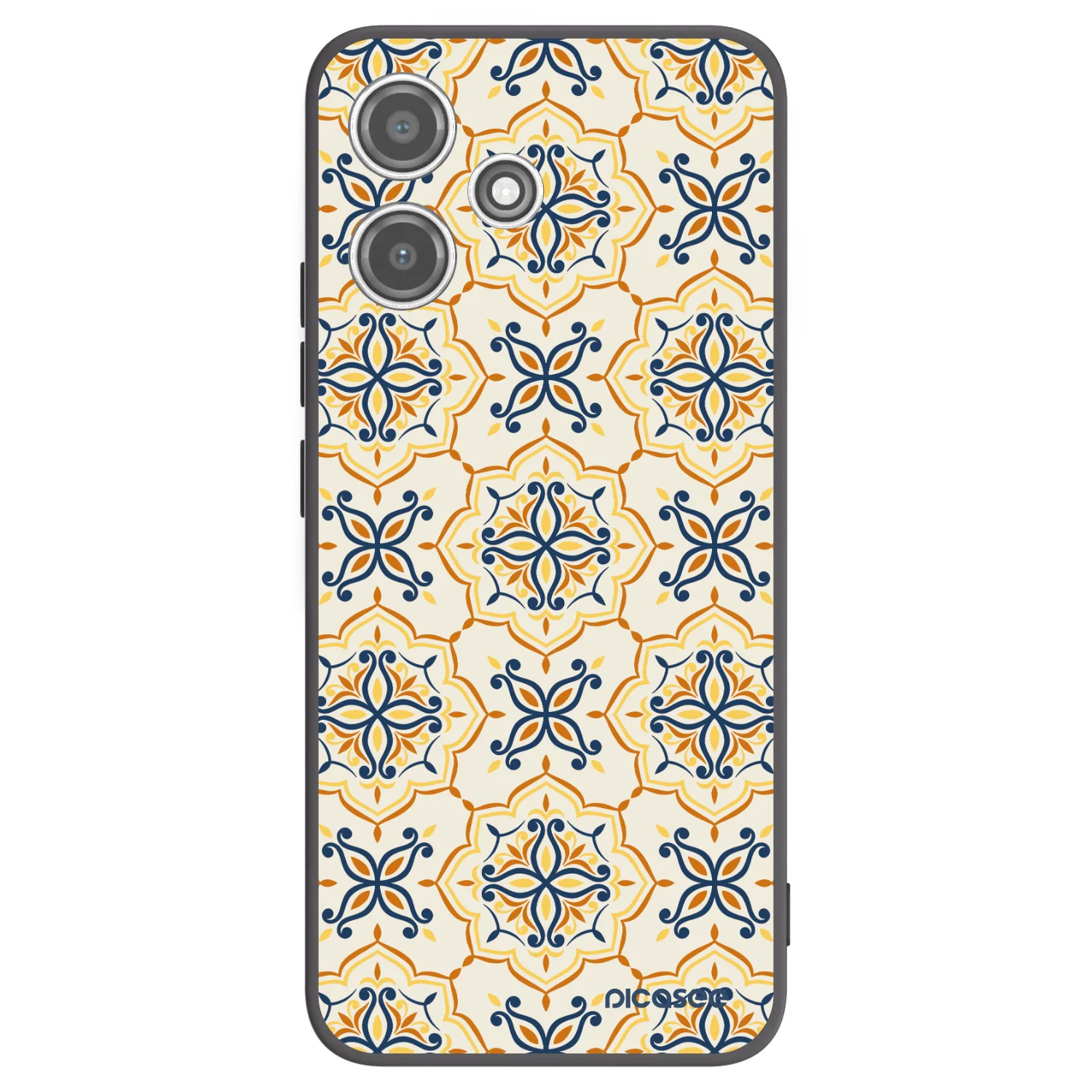 Picasee silikonowe czarne etui na Xiaomi Redmi 12 5G - Majolica