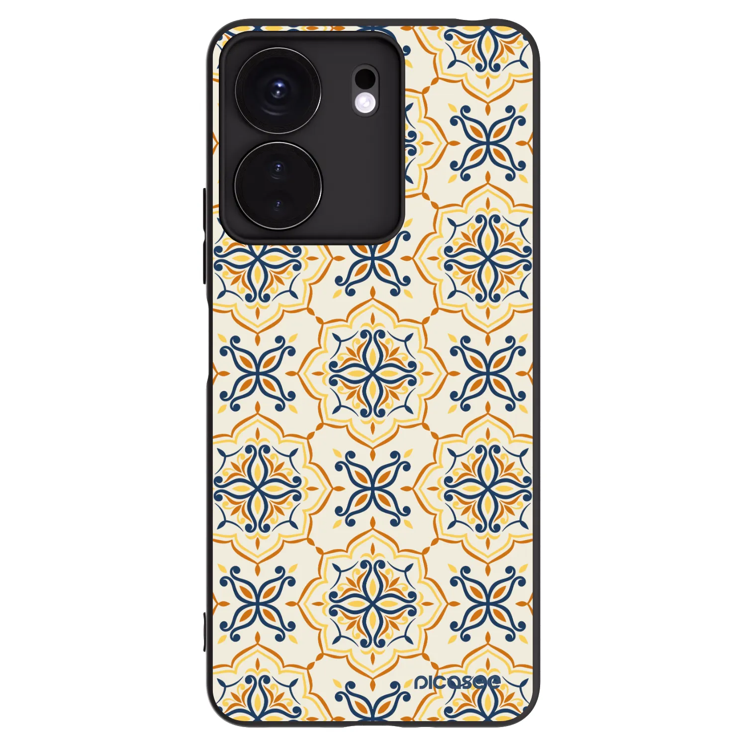 Picasee silikonowe czarne etui na Xiaomi Redmi 13C 4G - Majolica
