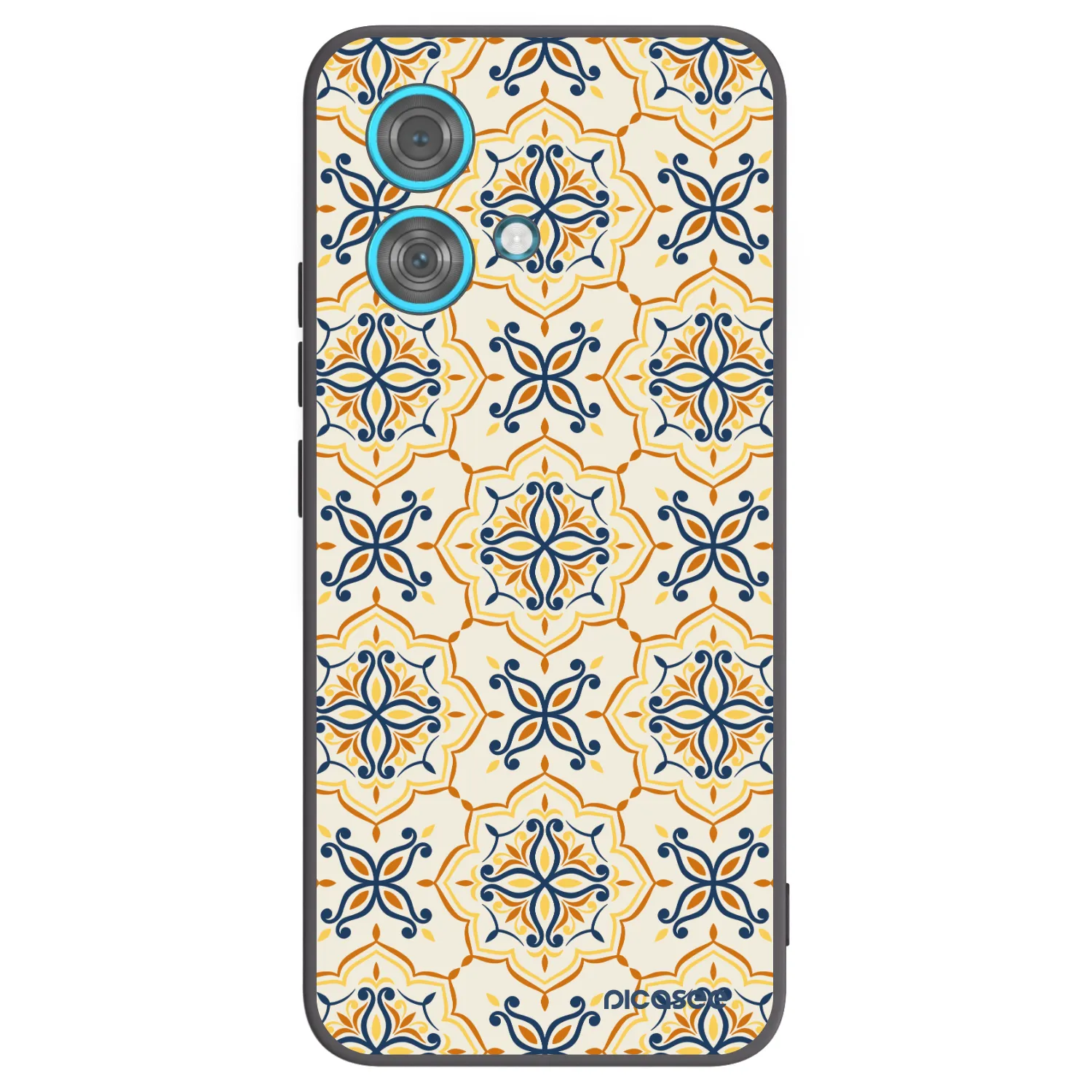 Picasee silikonowe czarne etui na Motorola Edge 40 Neo - Majolica