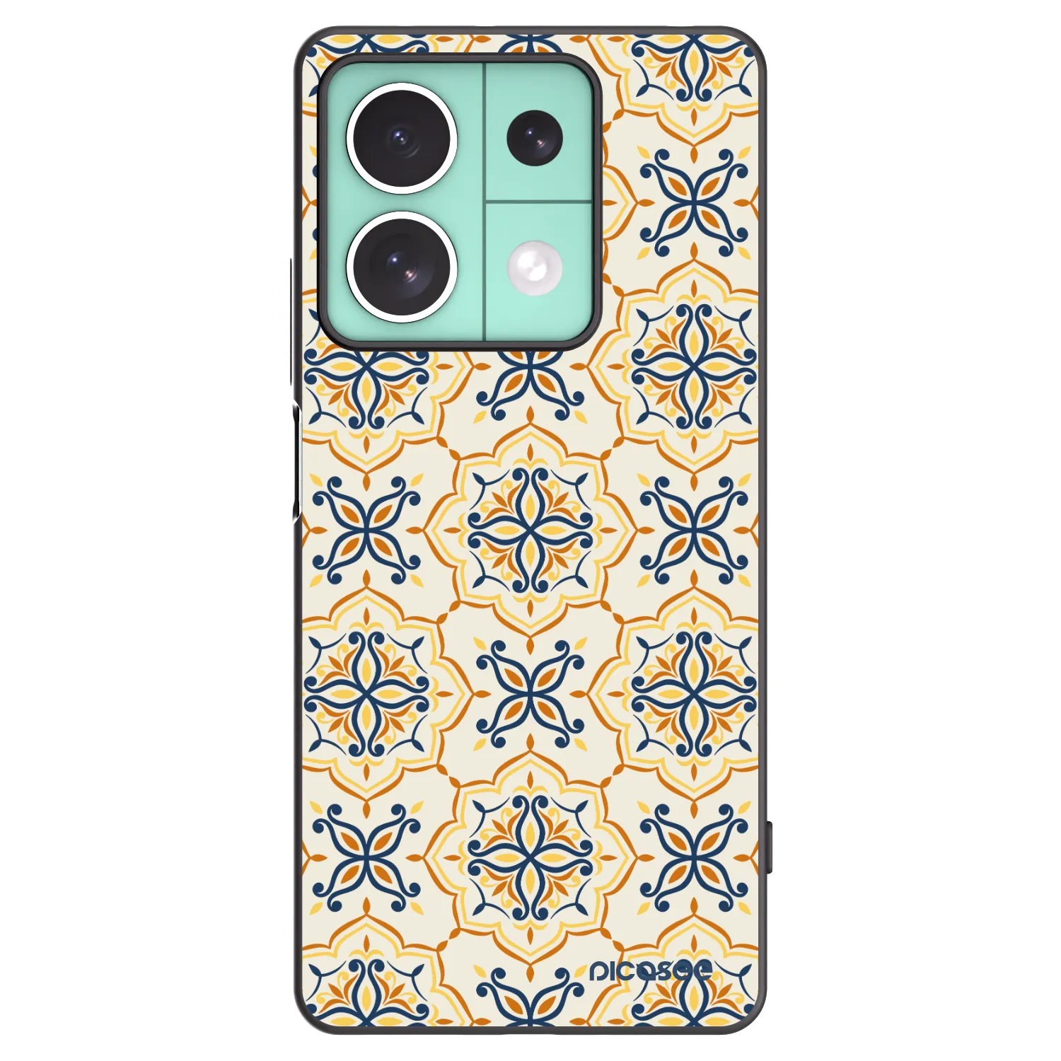 Picasee silikonowe czarne etui na Xiaomi Redmi Note 13 5G - Majolica