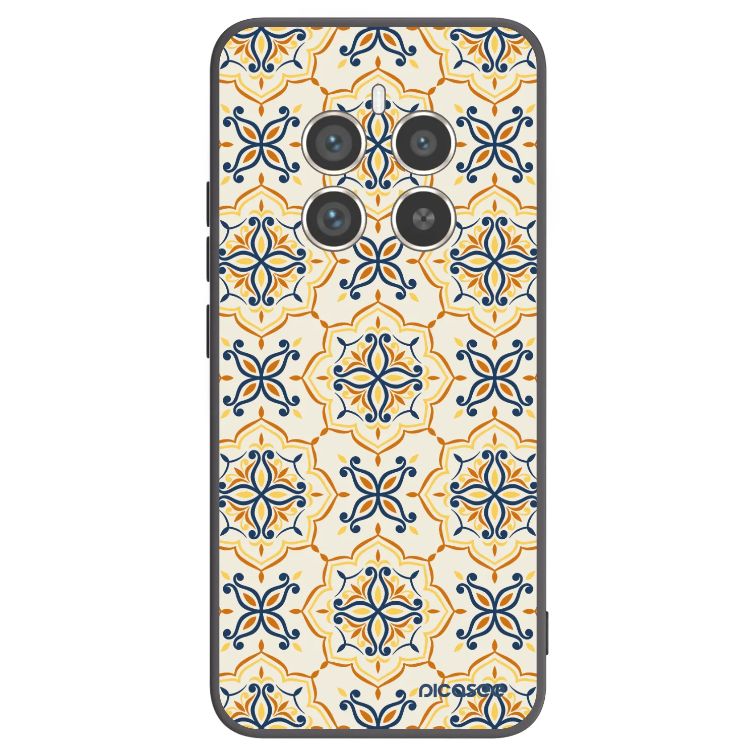 Picasee silikonowe czarne etui na Realme 12 Pro 5G - Majolica
