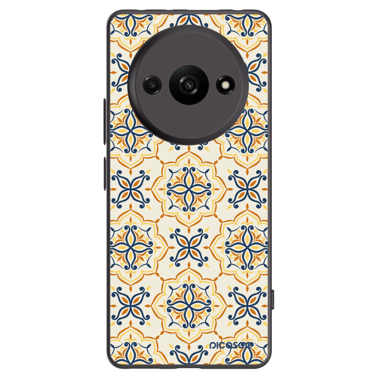 Picasee silikonowe czarne etui na Xiaomi Redmi A3 - Majolica