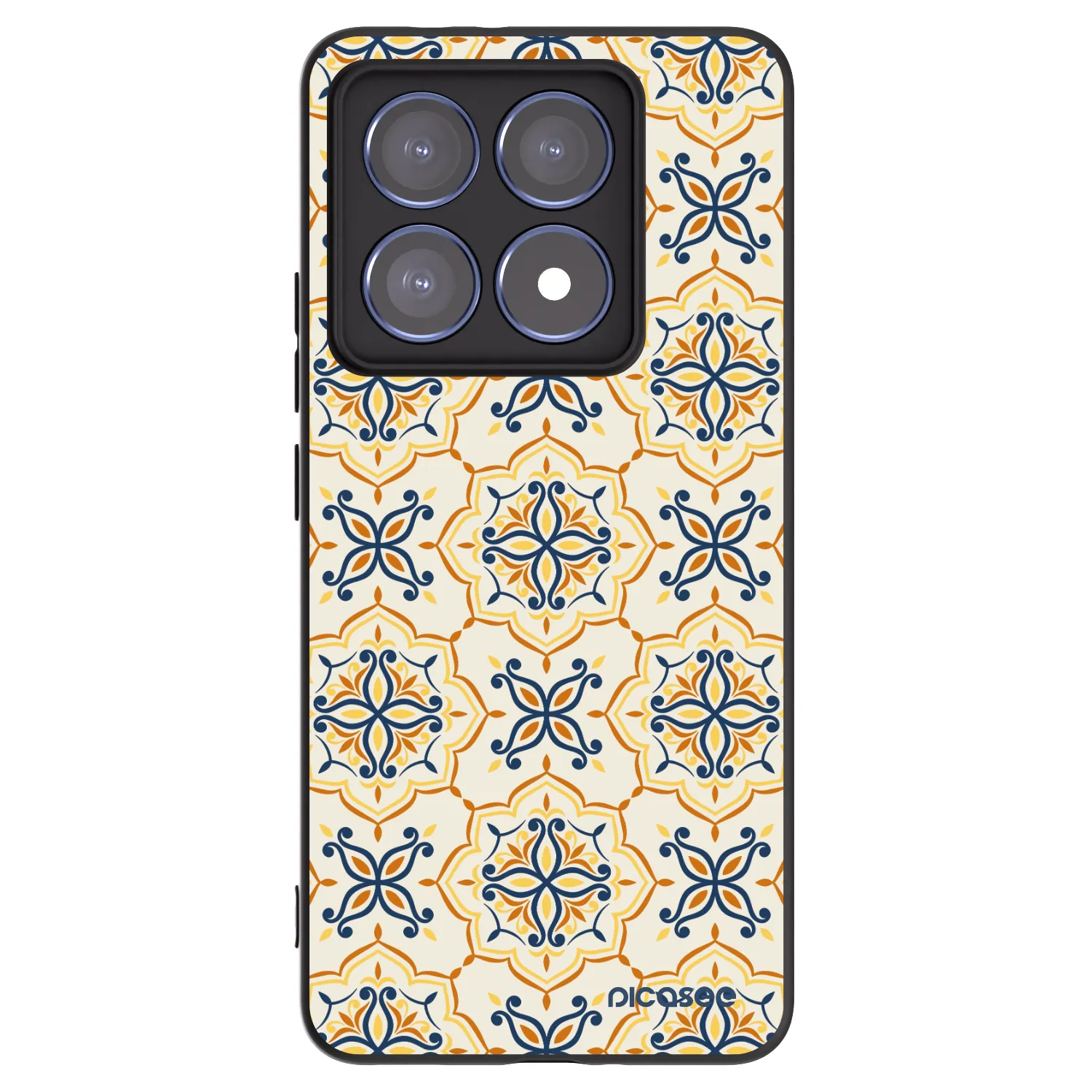 Picasee silikonowe czarne etui na Xiaomi 14T Pro - Majolica