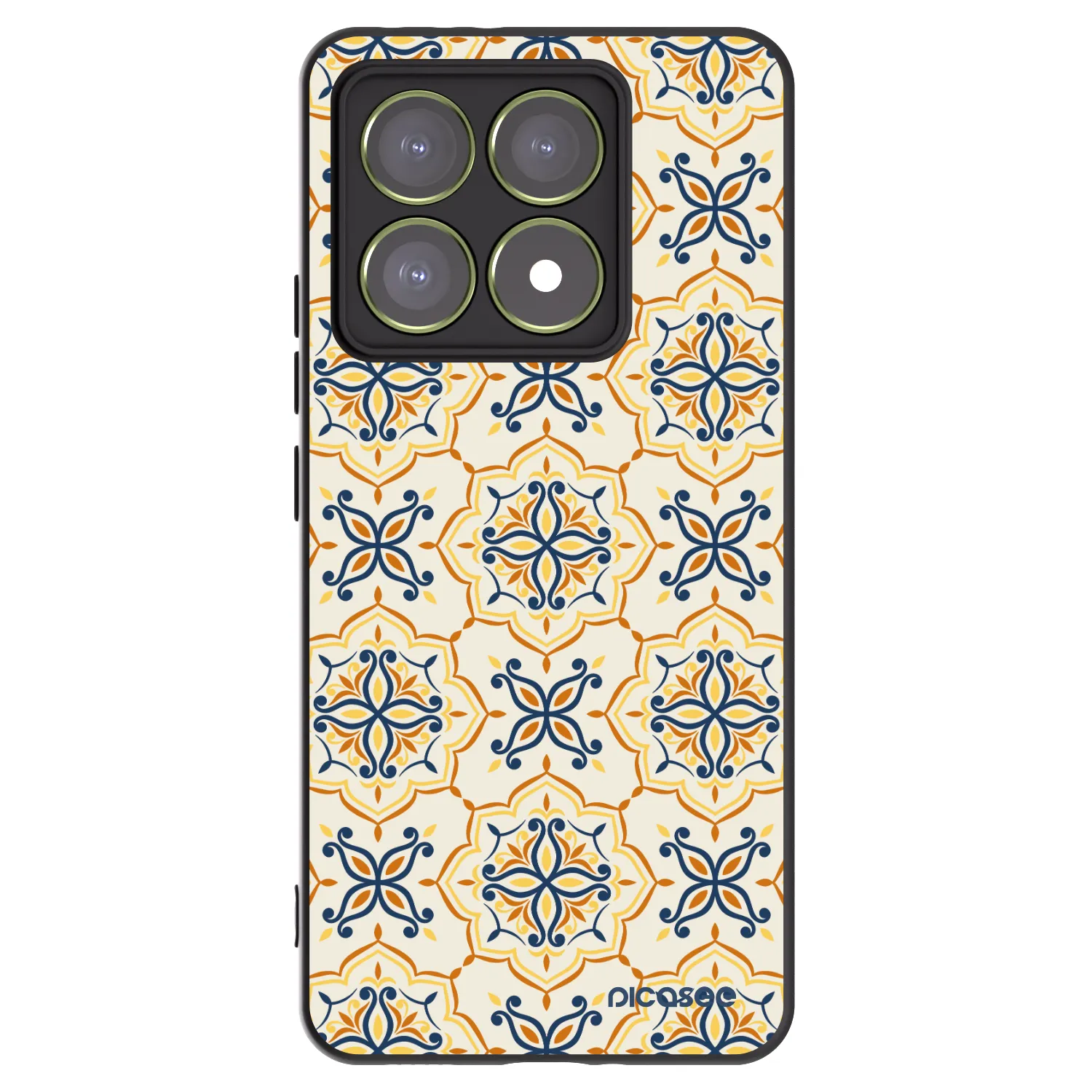 Picasee silikonowe czarne etui na Xiaomi 14T - Majolica