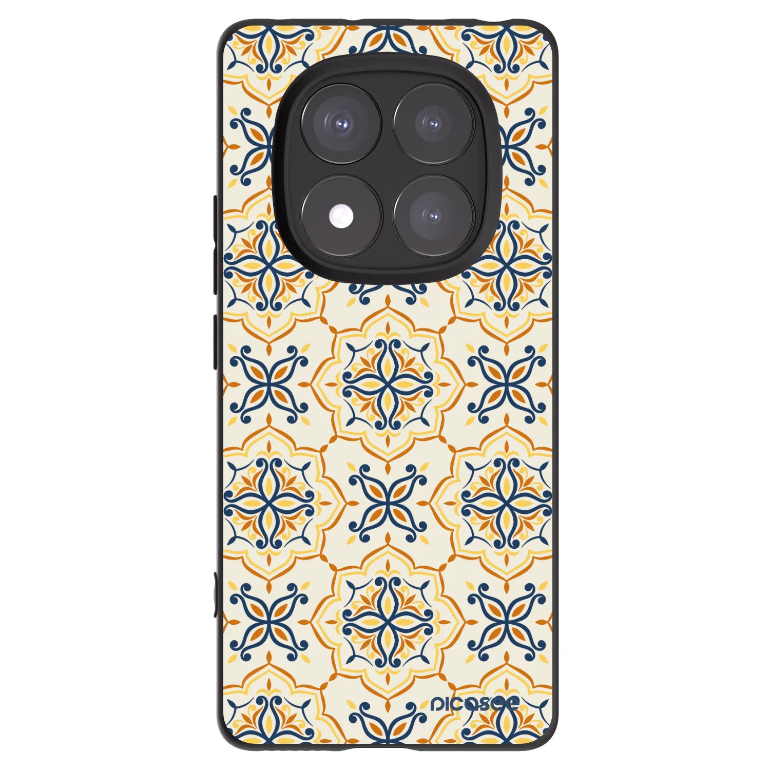 Picasee silikonowe czarne etui na Xiaomi Redmi Note 14 Pro 5G - Majolica