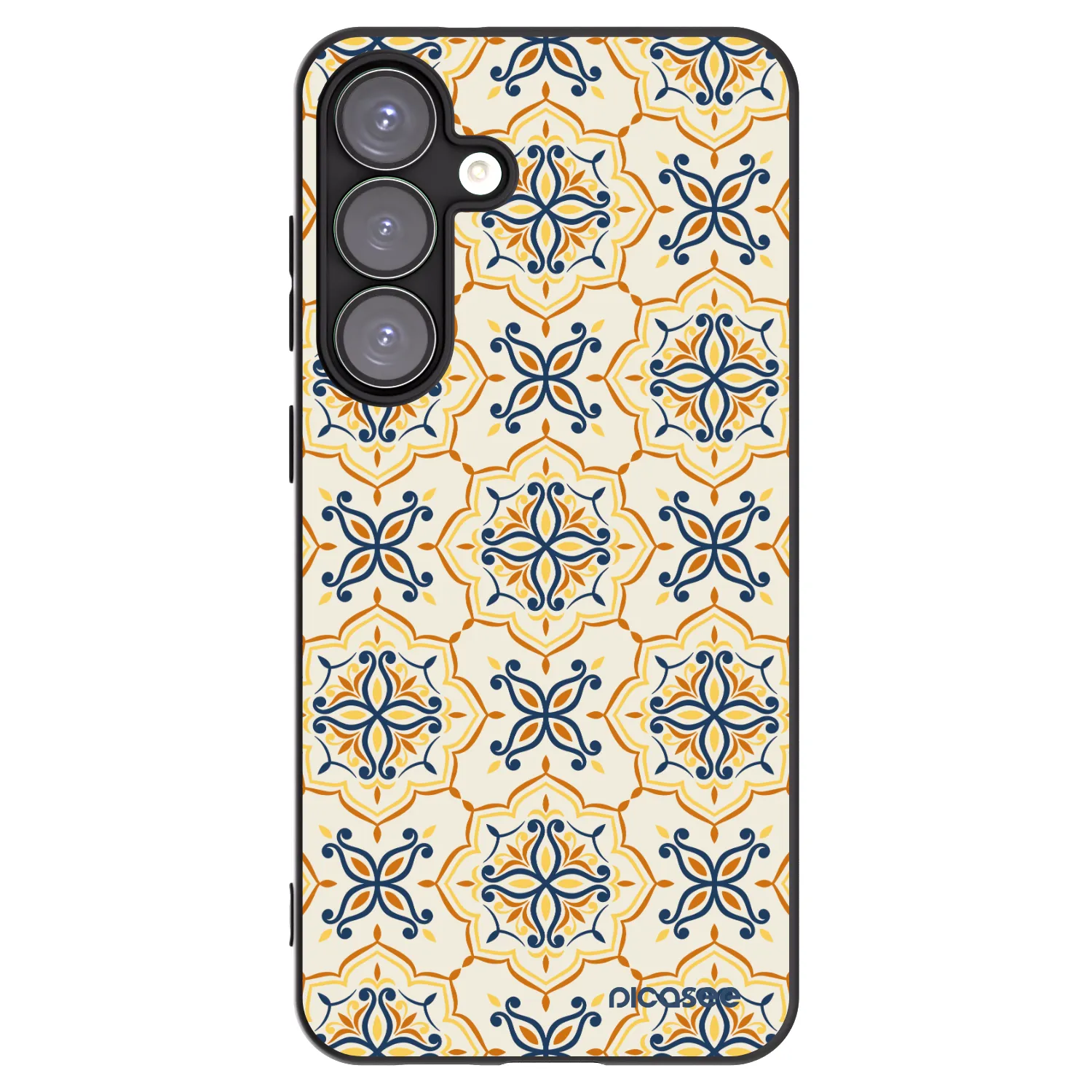 Picasee silikonowe czarne etui na Samsung Galaxy S25+ 5G - Majolica