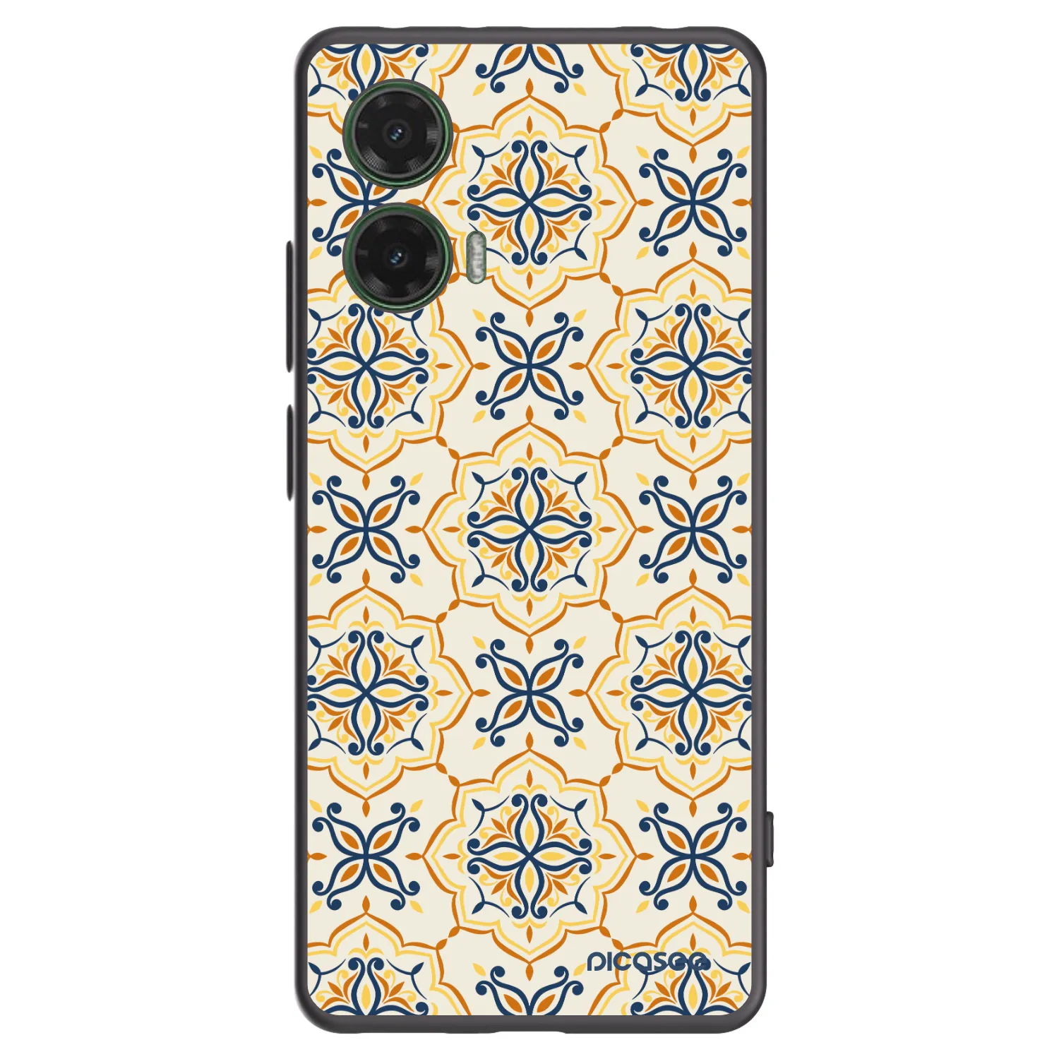 Picasee silikonowe czarne etui na Motorola Moto G35 5G - Majolica