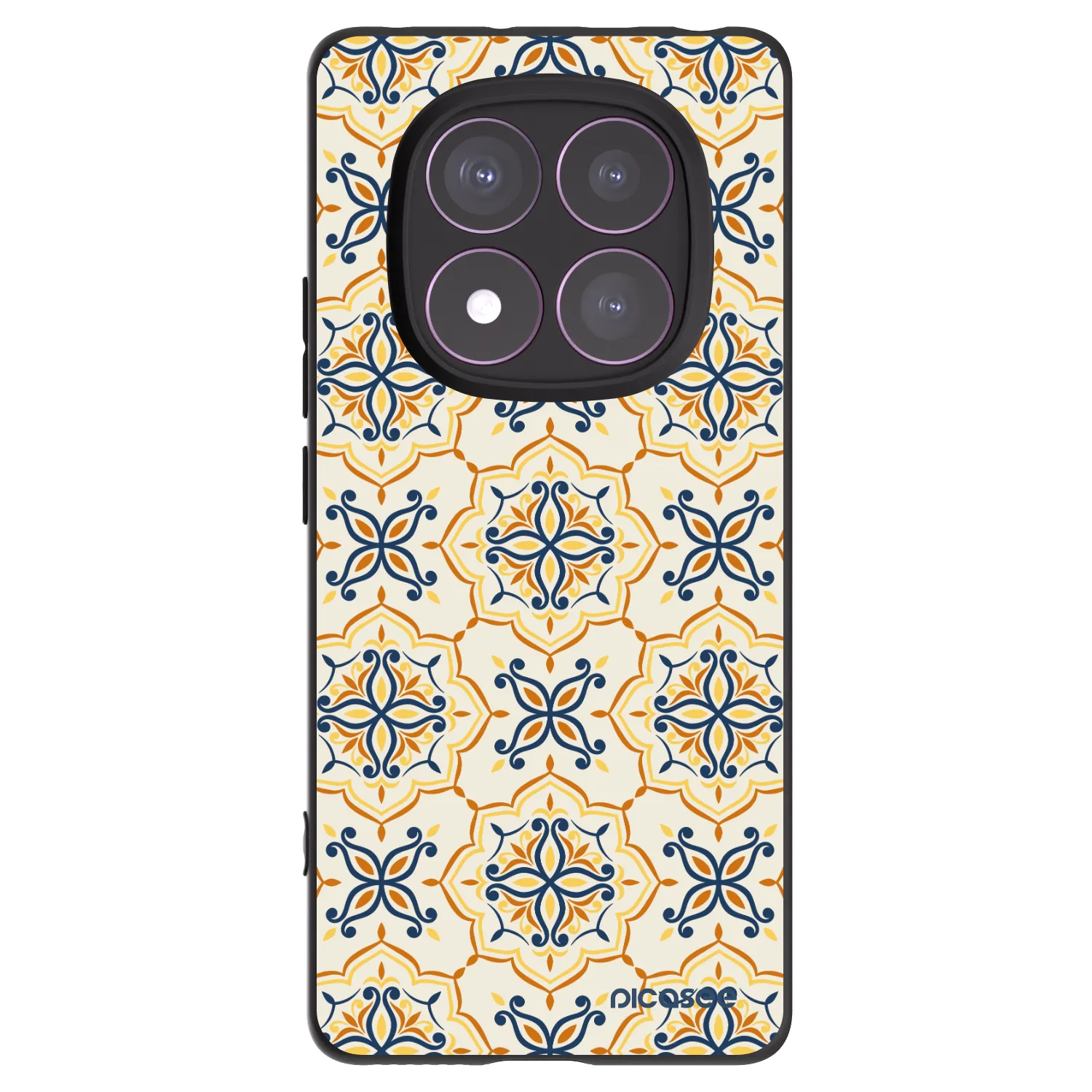 Picasee silikonowe czarne etui na Xiaomi Redmi Note 14 Pro 4G - Majolica