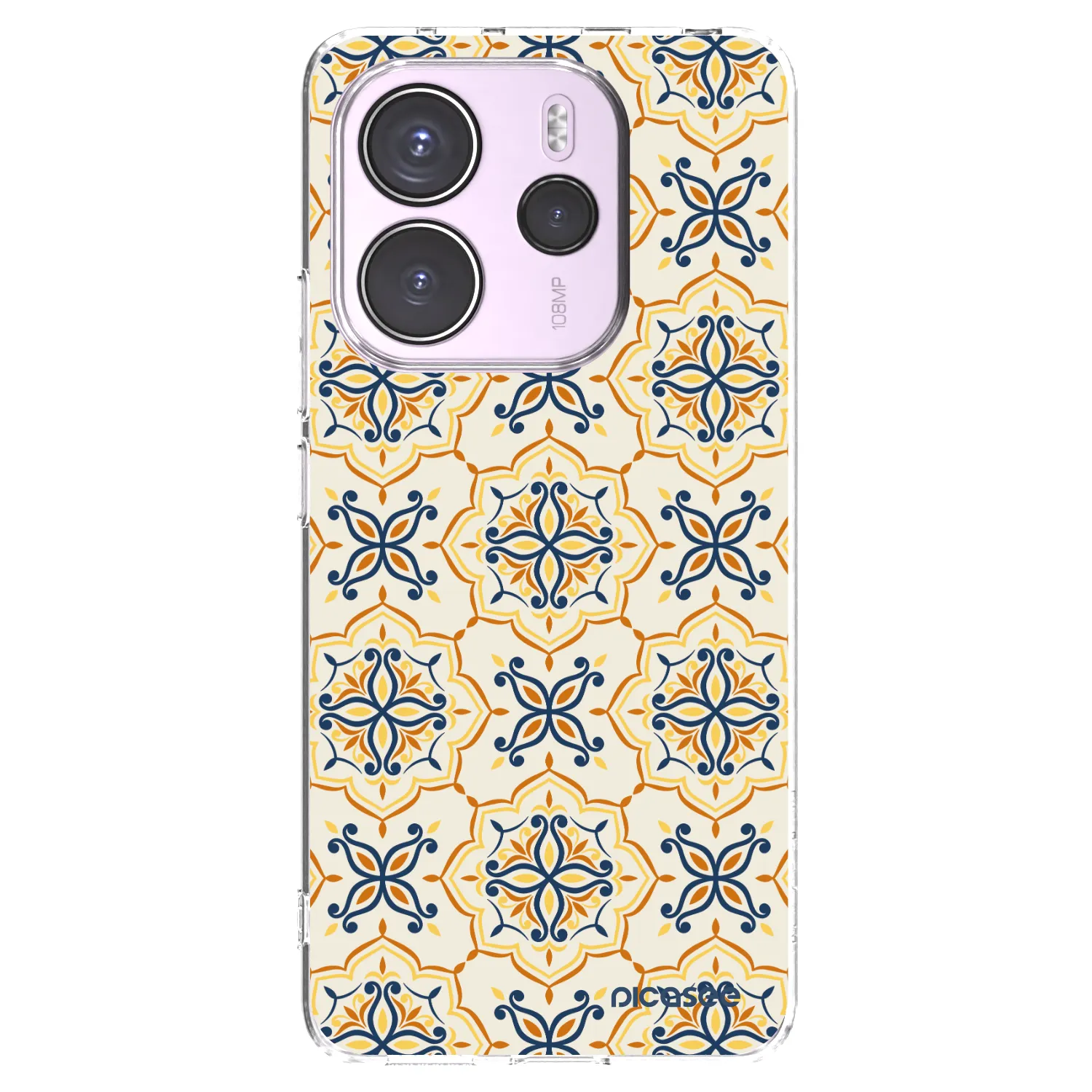 Picasee silikonowe przeźroczyste etui na Xiaomi Redmi Note 14 4G - Majolica