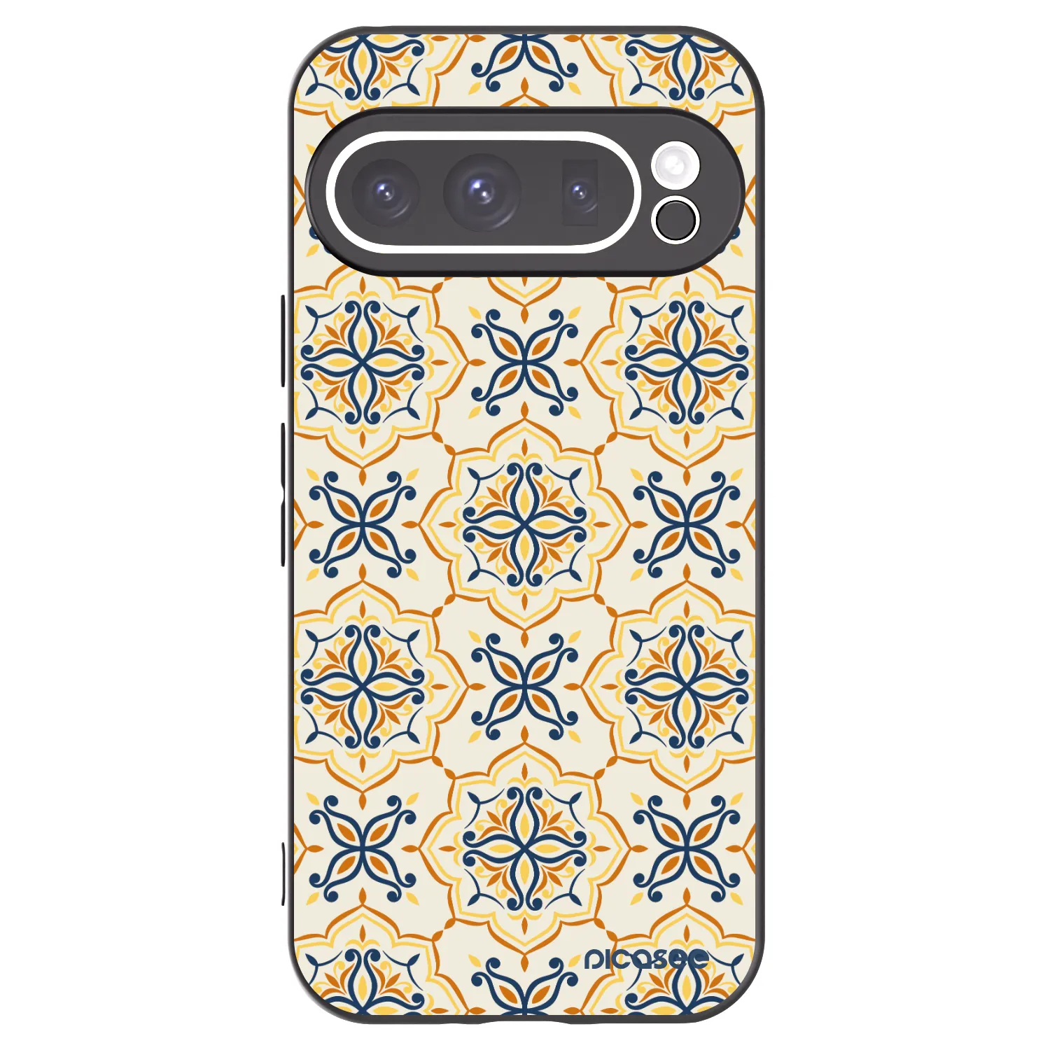 Picasee silikonowe czarne etui na Google Pixel 9 Pro - Majolica