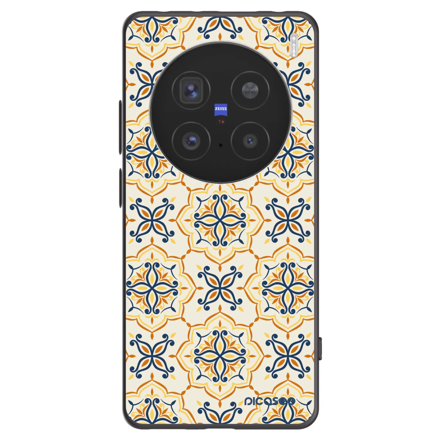 Picasee silikonowe czarne etui na Vivo X200 Pro - Majolica