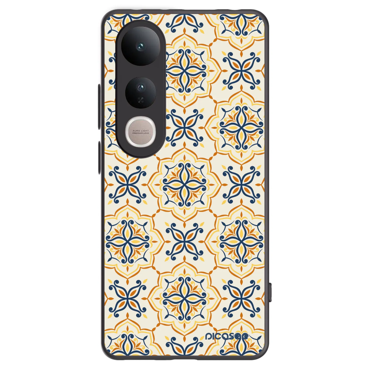 Picasee silikonowe czarne etui na Vivo V50 Lite 5G - Majolica