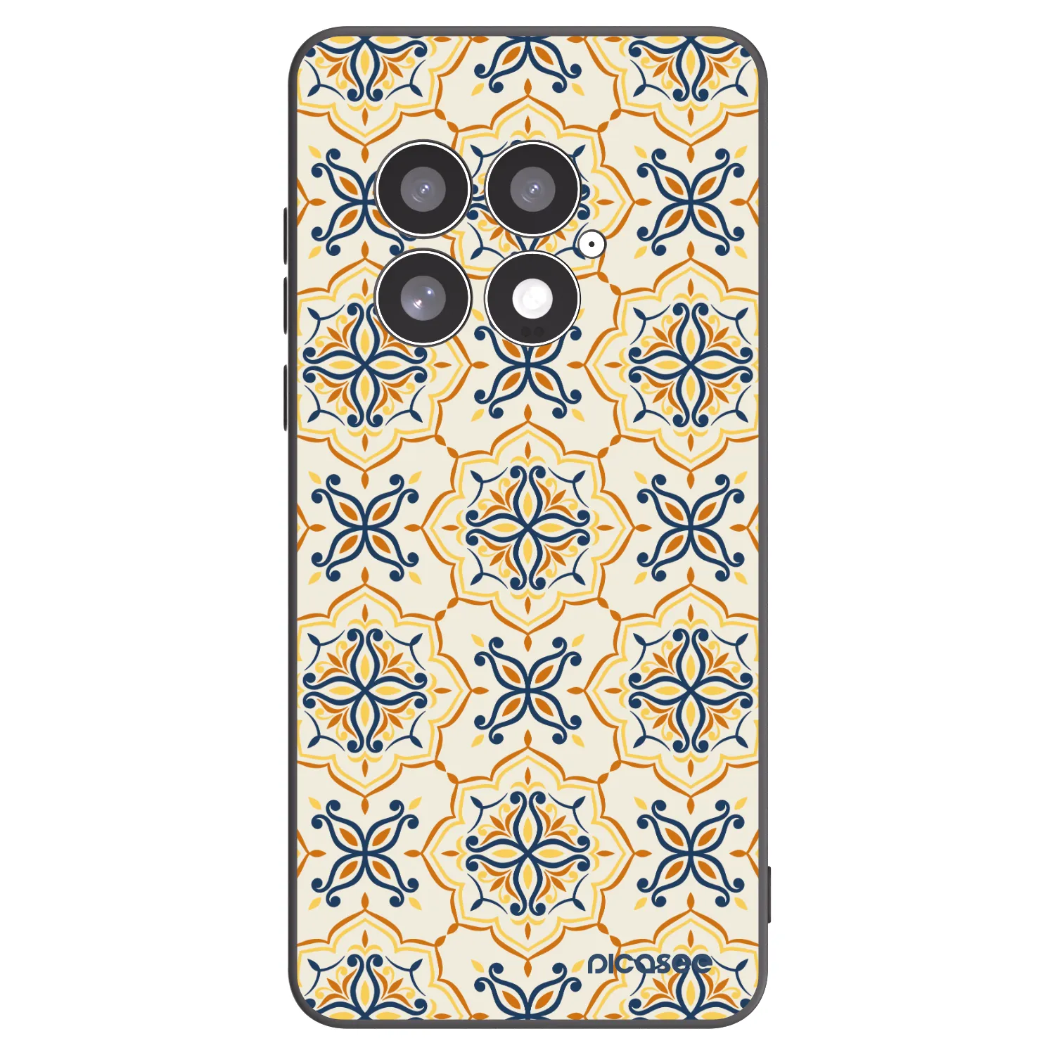 Picasee silikonowe czarne etui na OnePlus 13 5G - Majolica