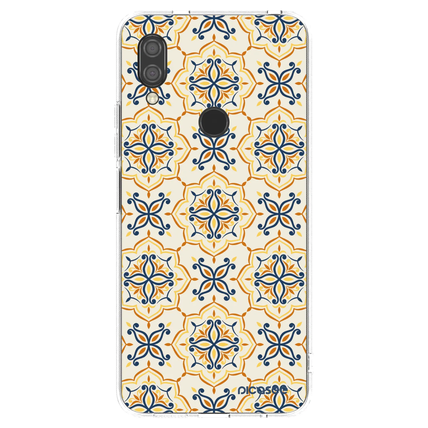Picasee silikonowe przeźroczyste etui na Xiaomi Redmi 7 - Majolica