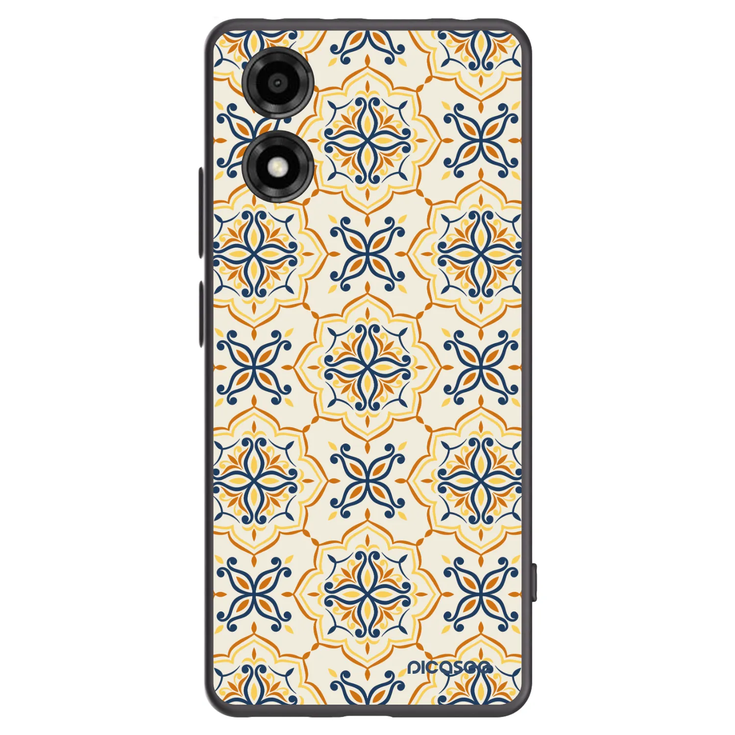 Picasee silikonowe czarne etui na Motorola Moto E14 - Majolica