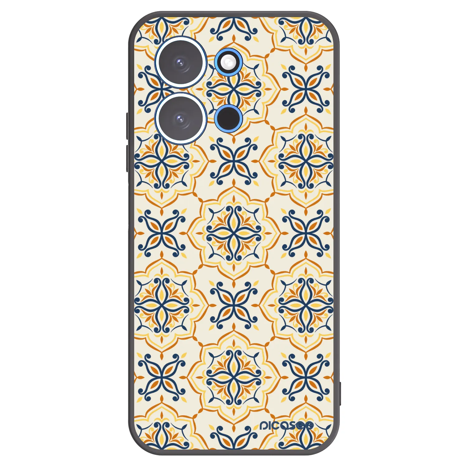 Picasee silikonowe czarne etui na Xiaomi Redmi 15C 4G - Majolica