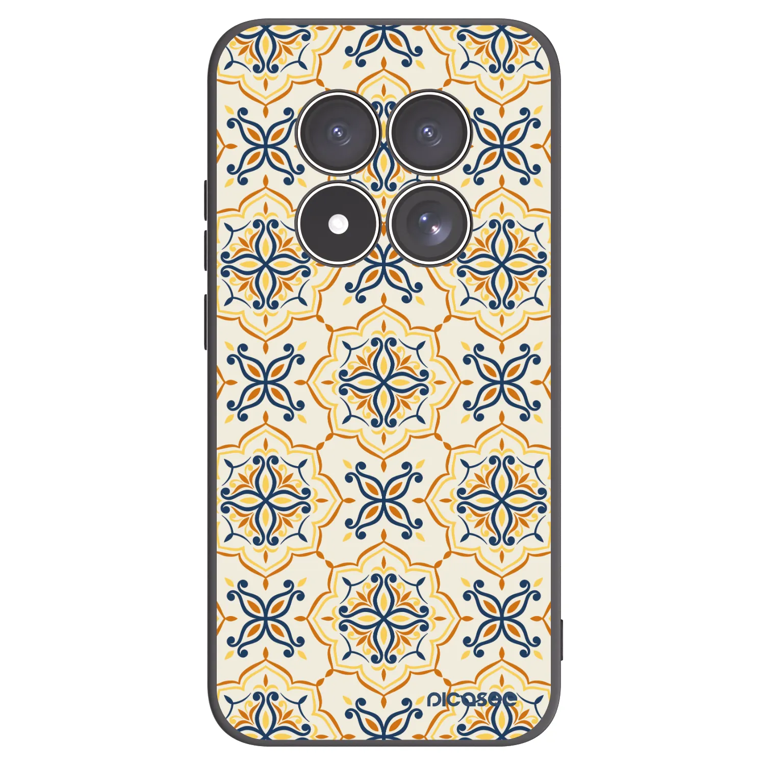 Picasee silikonowe czarne etui na Xiaomi Redmi Note 15 Pro 4G - Majolica