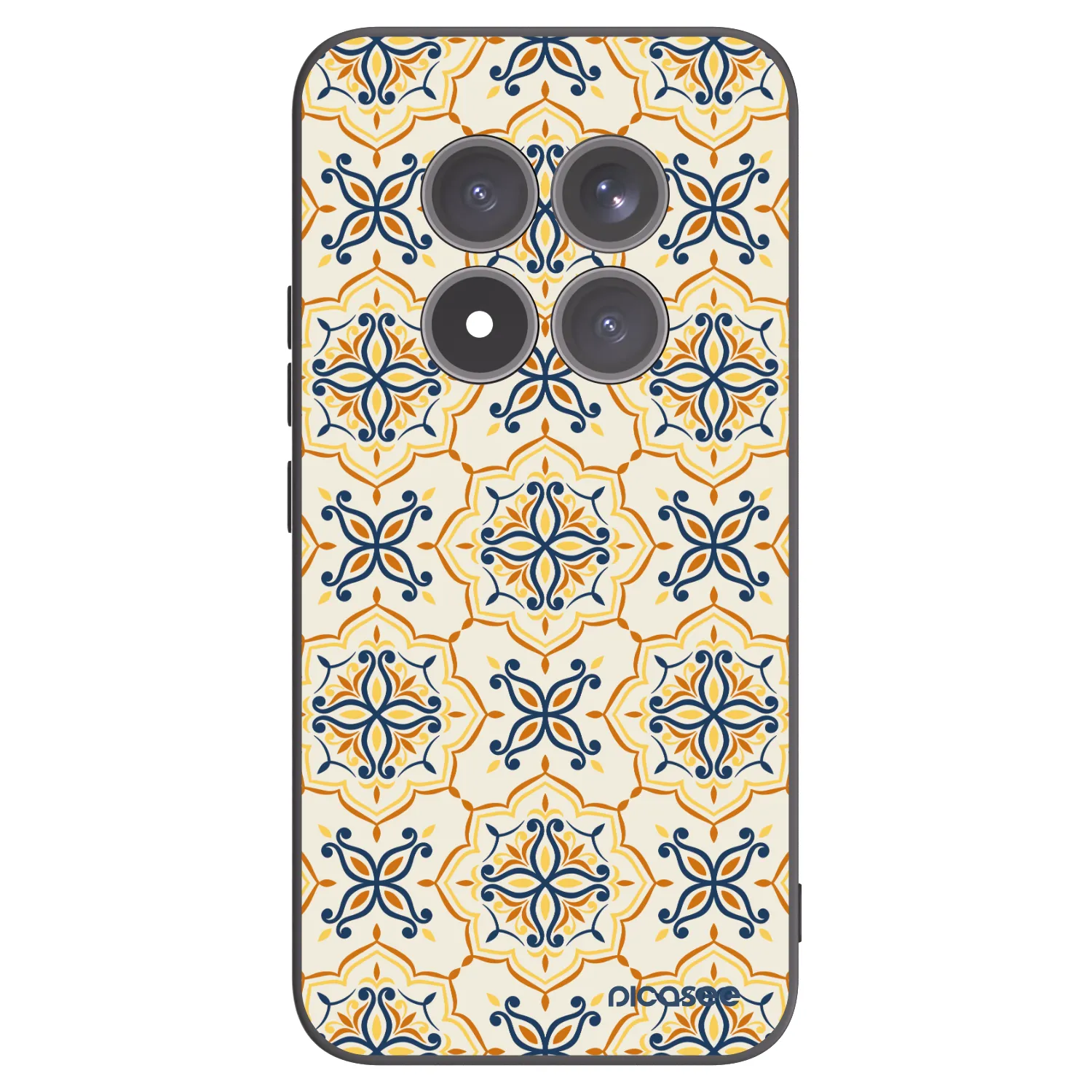 Picasee silikonowe czarne etui na Xiaomi Redmi Note 15 Pro+ - Majolica