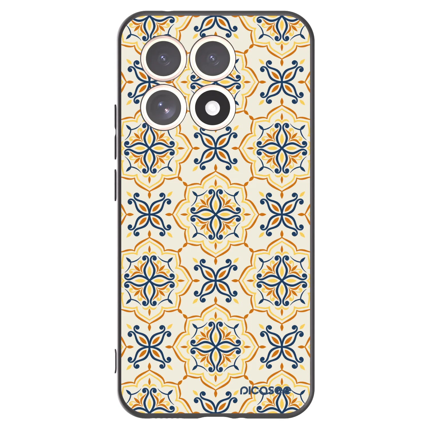 Picasee silikonowe czarne etui na Xiaomi 15T - Majolica