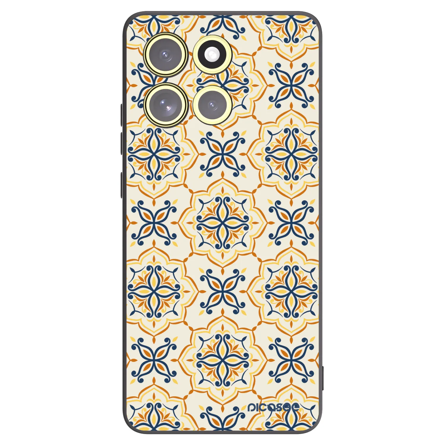 Picasee silikonowe czarne etui na Motorola Moto G86 Power 5G - Majolica