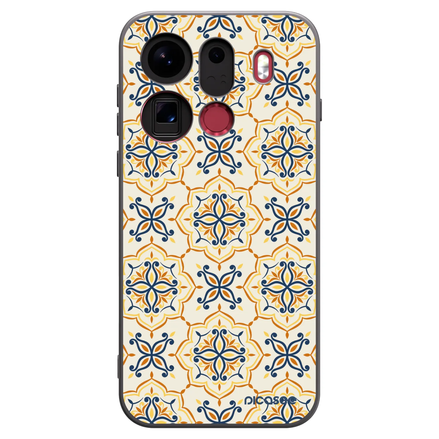 Picasee silikonowe czarne etui na OPPO Find X9 Pro - Majolica