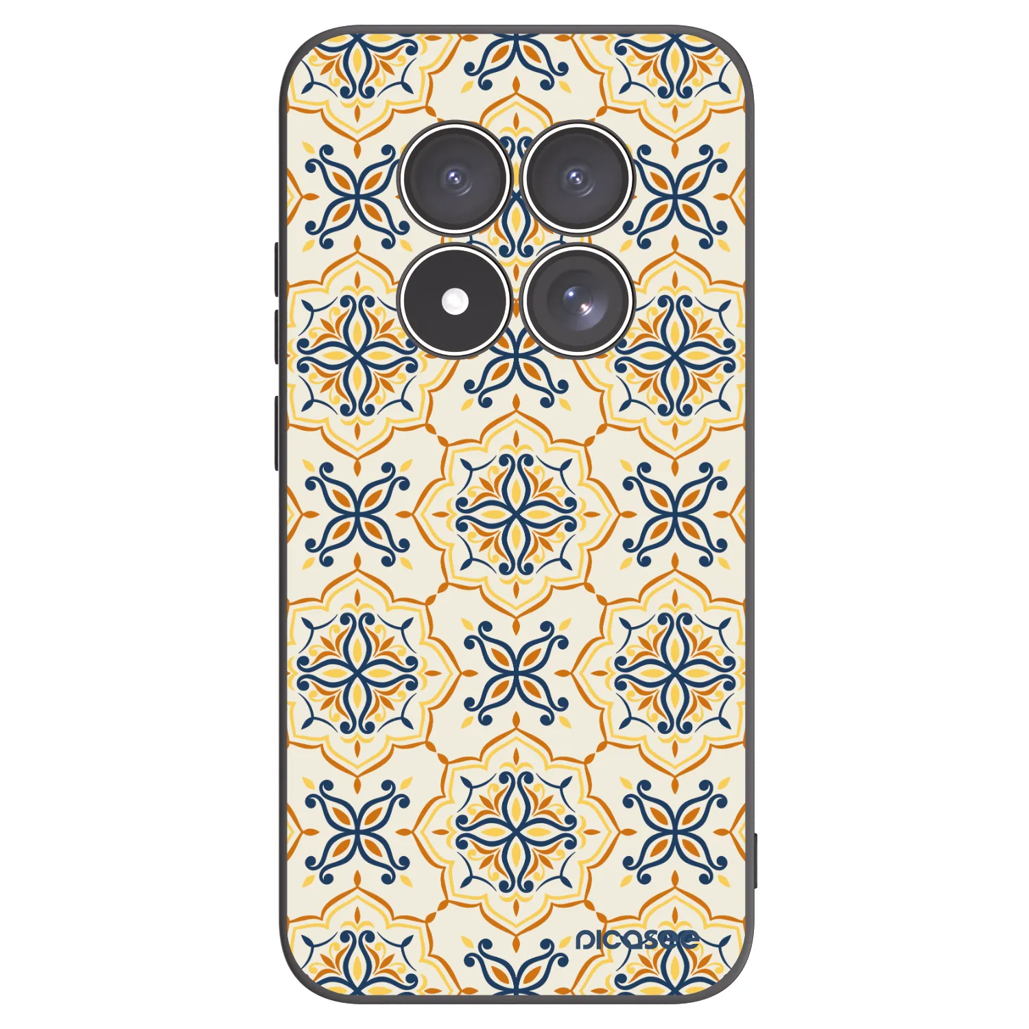 Picasee silikonowe czarne etui na Xiaomi Redmi Note 15 Pro 5G - Majolica