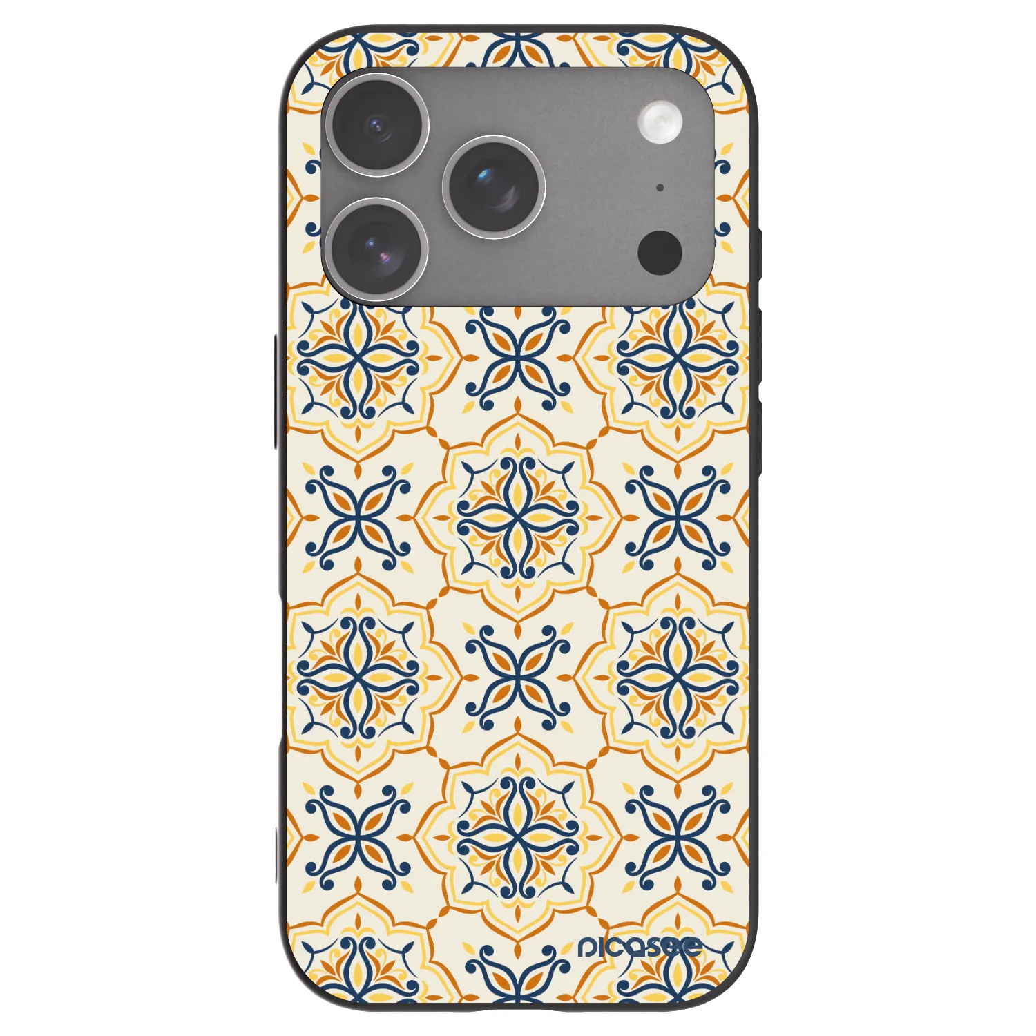 Picasee silikonowe czarne etui na Apple iPhone 18 Pro - Majolica