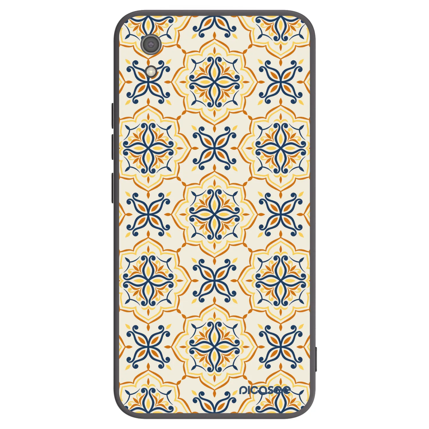 Picasee silikonowe czarne etui na Xiaomi Redmi 7A - Majolica