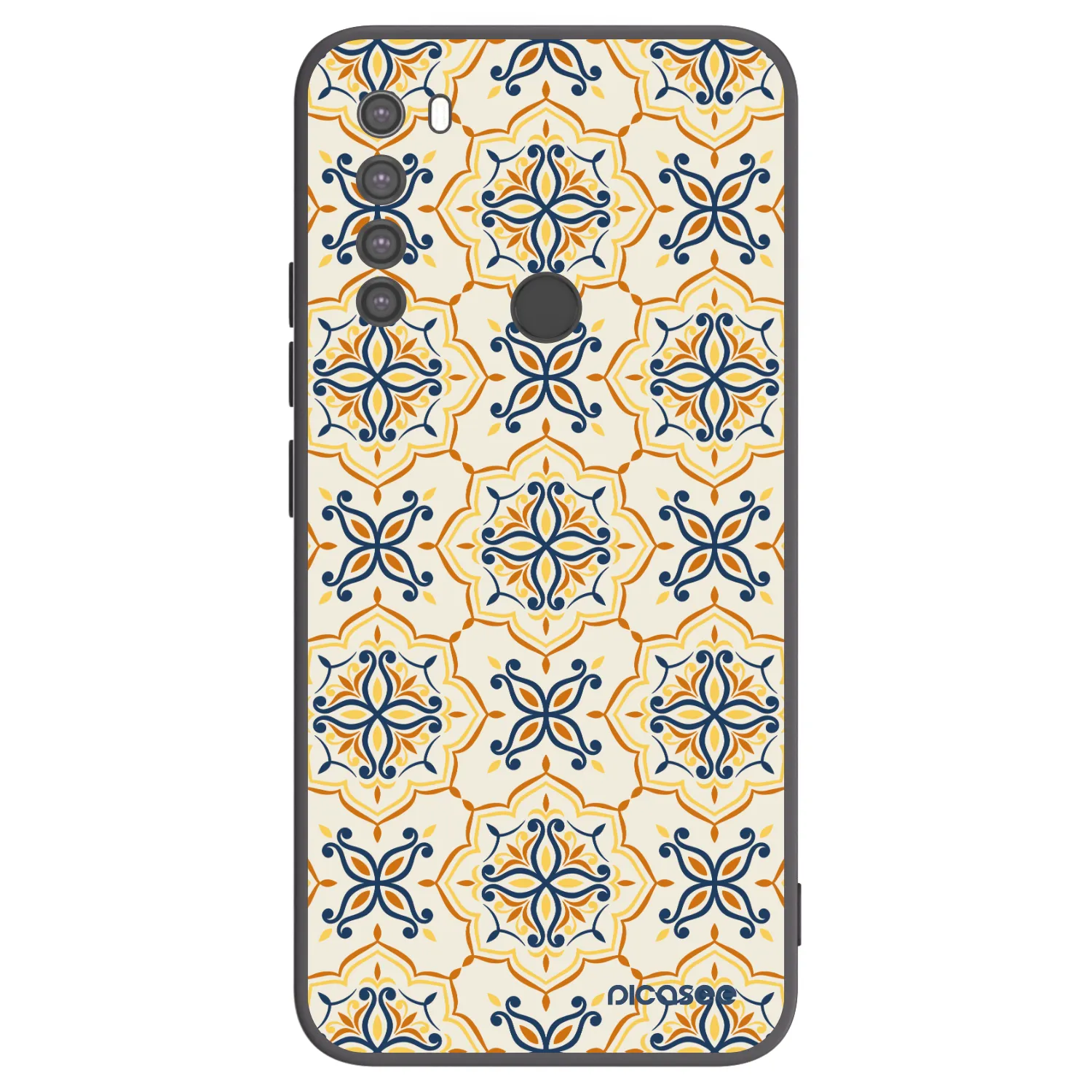 Picasee silikonowe czarne etui na Xiaomi Redmi Note 8 - Majolica