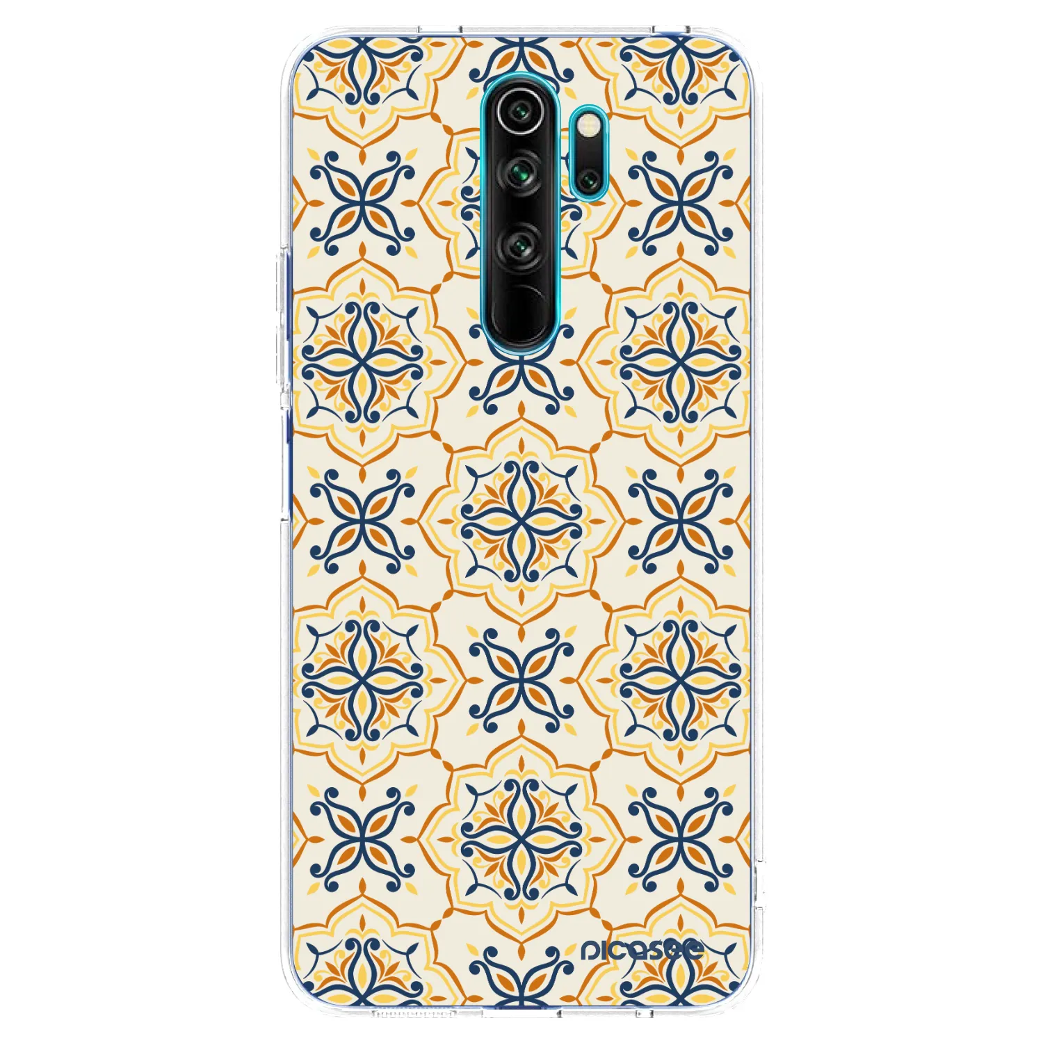 Picasee silikonowe przeźroczyste etui na Xiaomi Redmi Note 8 Pro - Majolica