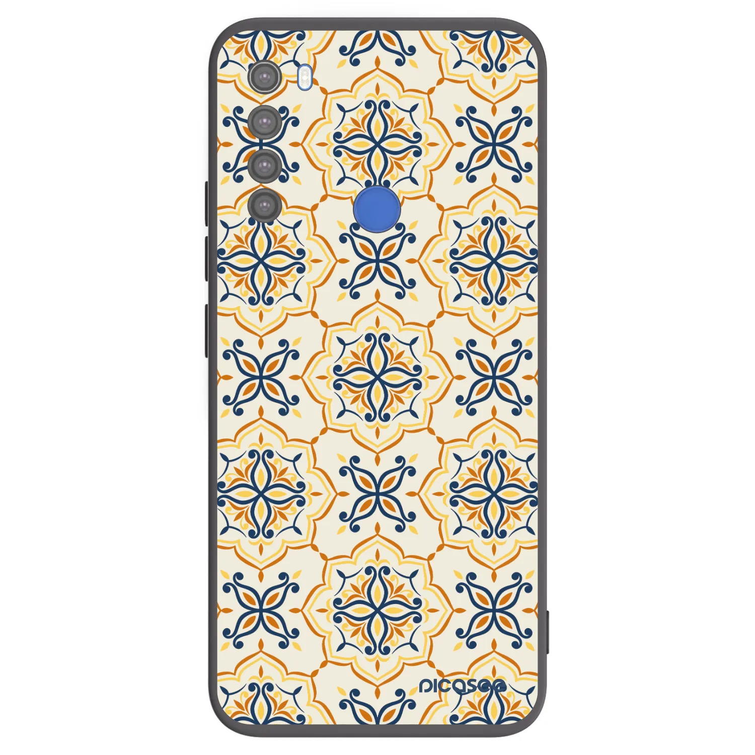 Picasee silikonowe czarne etui na Xiaomi Redmi Note 8T - Majolica