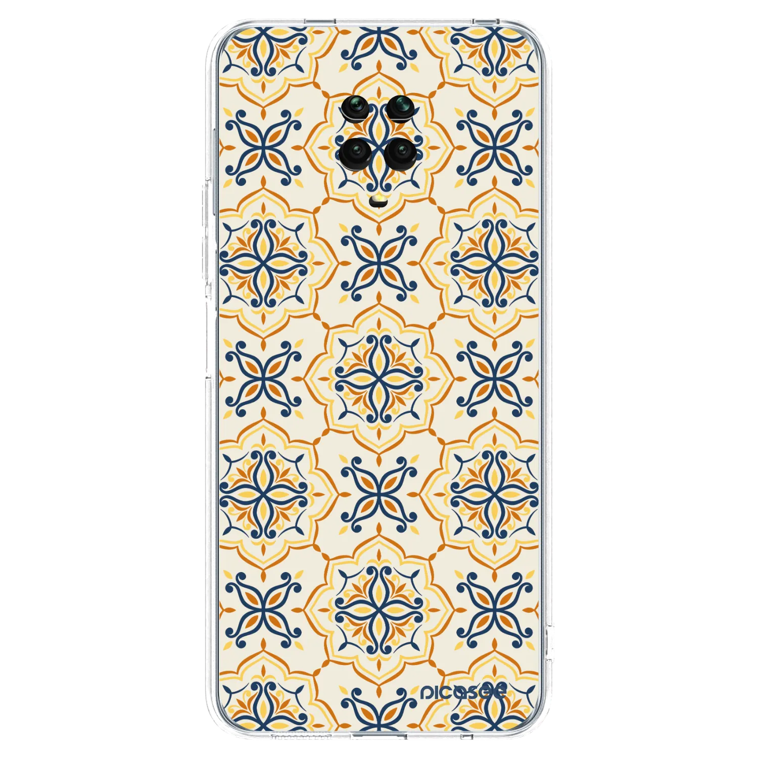 Picasee silikonowe przeźroczyste etui na Xiaomi Redmi Note 9 Pro - Majolica