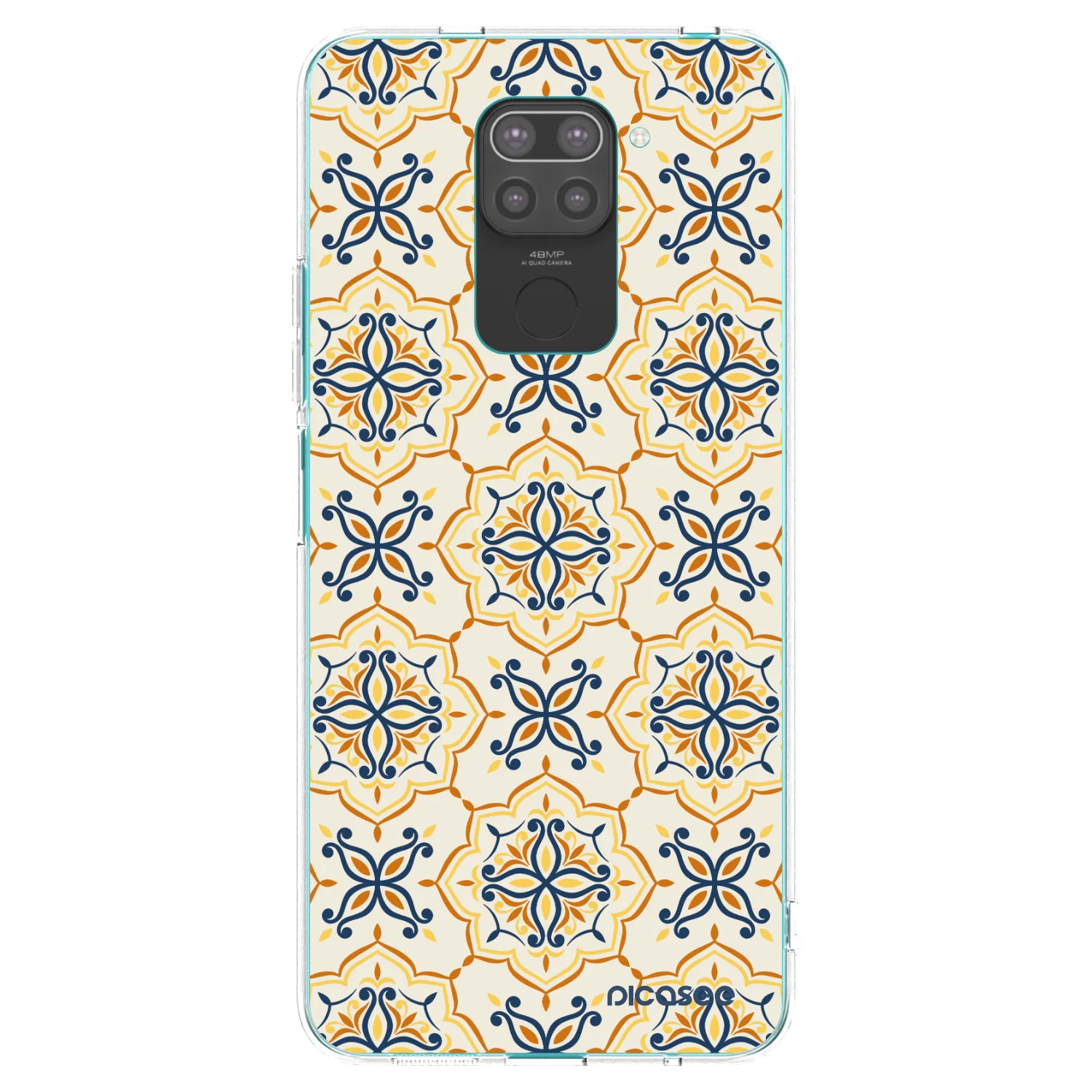 Picasee silikonowe czarne etui na Xiaomi Redmi Note 9 - Majolica