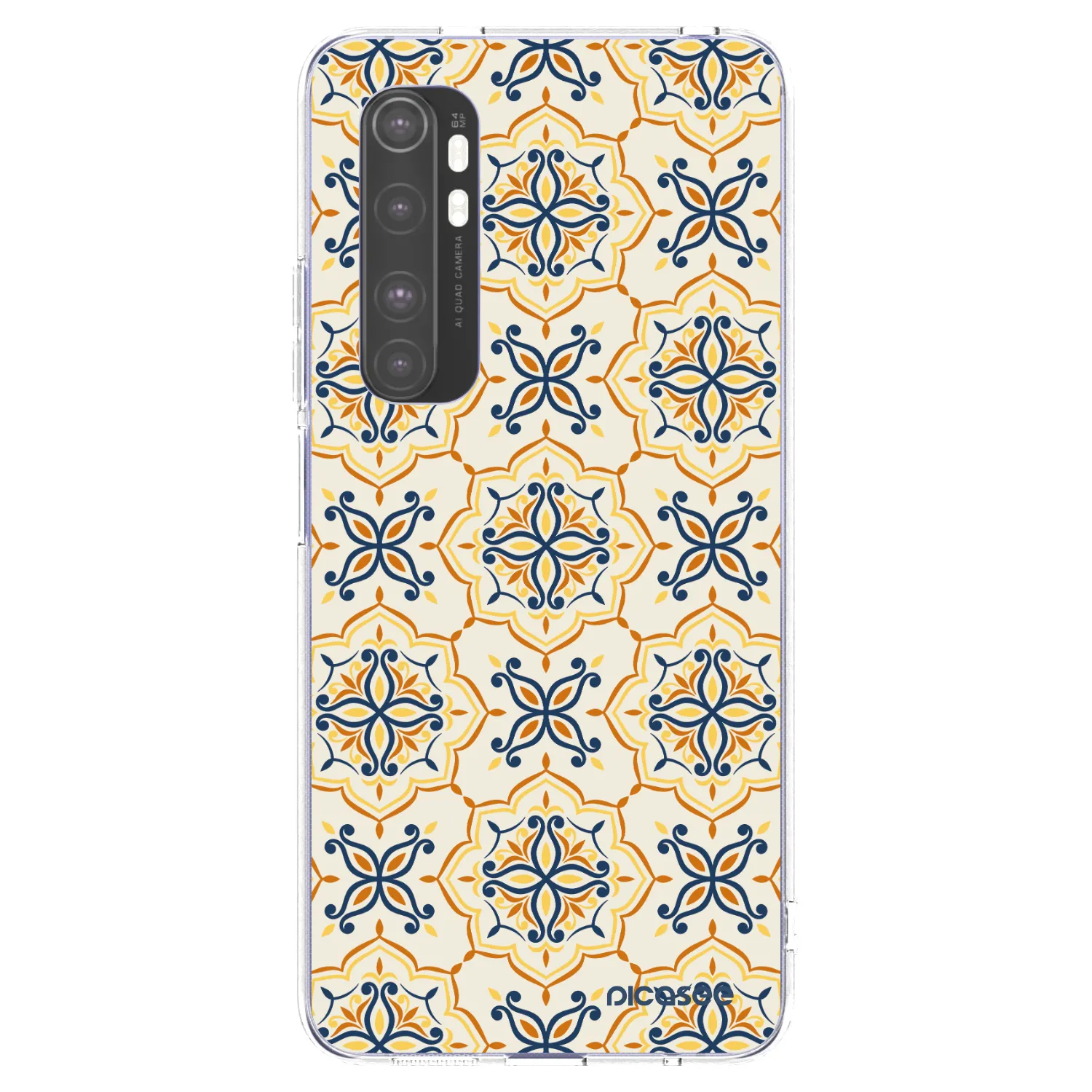 Picasee silikonowe przeźroczyste etui na Xiaomi Mi Note 10 Lite - Majolica