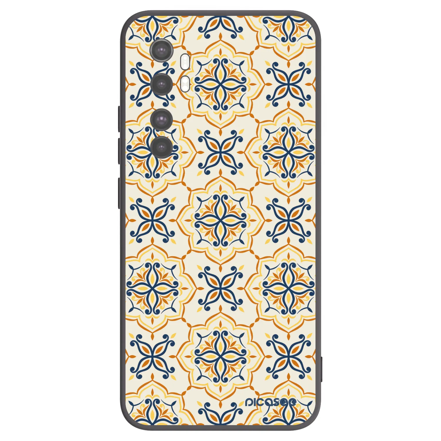 Picasee silikonowe czarne etui na Xiaomi Mi Note 10 Lite - Majolica