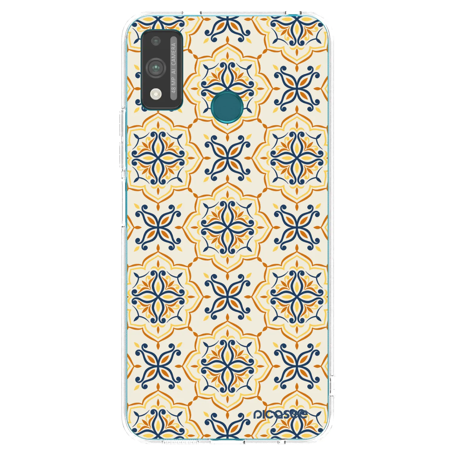 Picasee silikonowe przeźroczyste etui na Honor 9X Lite - Majolica