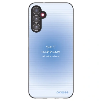 Picasee silikonowe czarne etui na Samsung Galaxy A14 5G A146P - Oops Memo