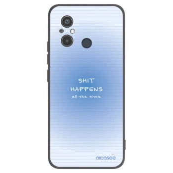 Picasee silikonowe czarne etui na Xiaomi Redmi 12C - Oops Memo