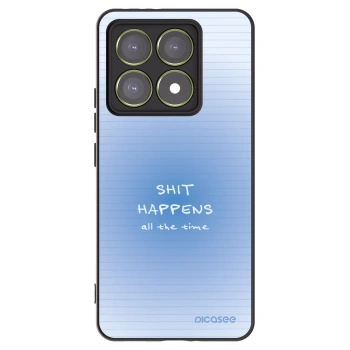 Picasee silikonowe czarne etui na Xiaomi 14T - Oops Memo