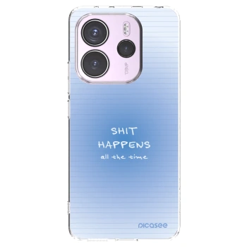 Picasee silikonowe przeźroczyste etui na Xiaomi Redmi Note 14 4G - Oops Memo