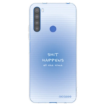 Picasee silikonowe przeźroczyste etui na Xiaomi Redmi Note 8T - Oops Memo