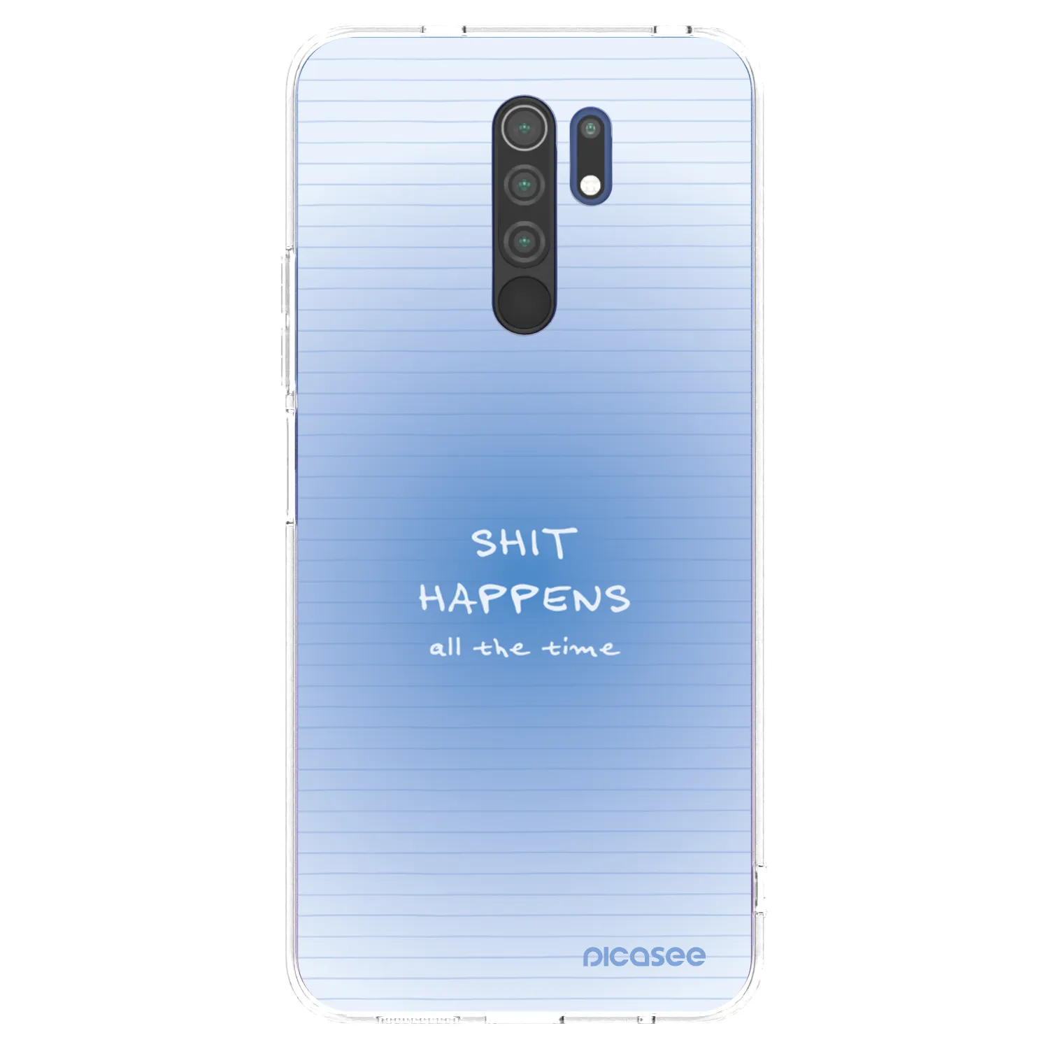 Picasee silikonowe przeźroczyste etui na Xiaomi Redmi 9 - Oops Memo