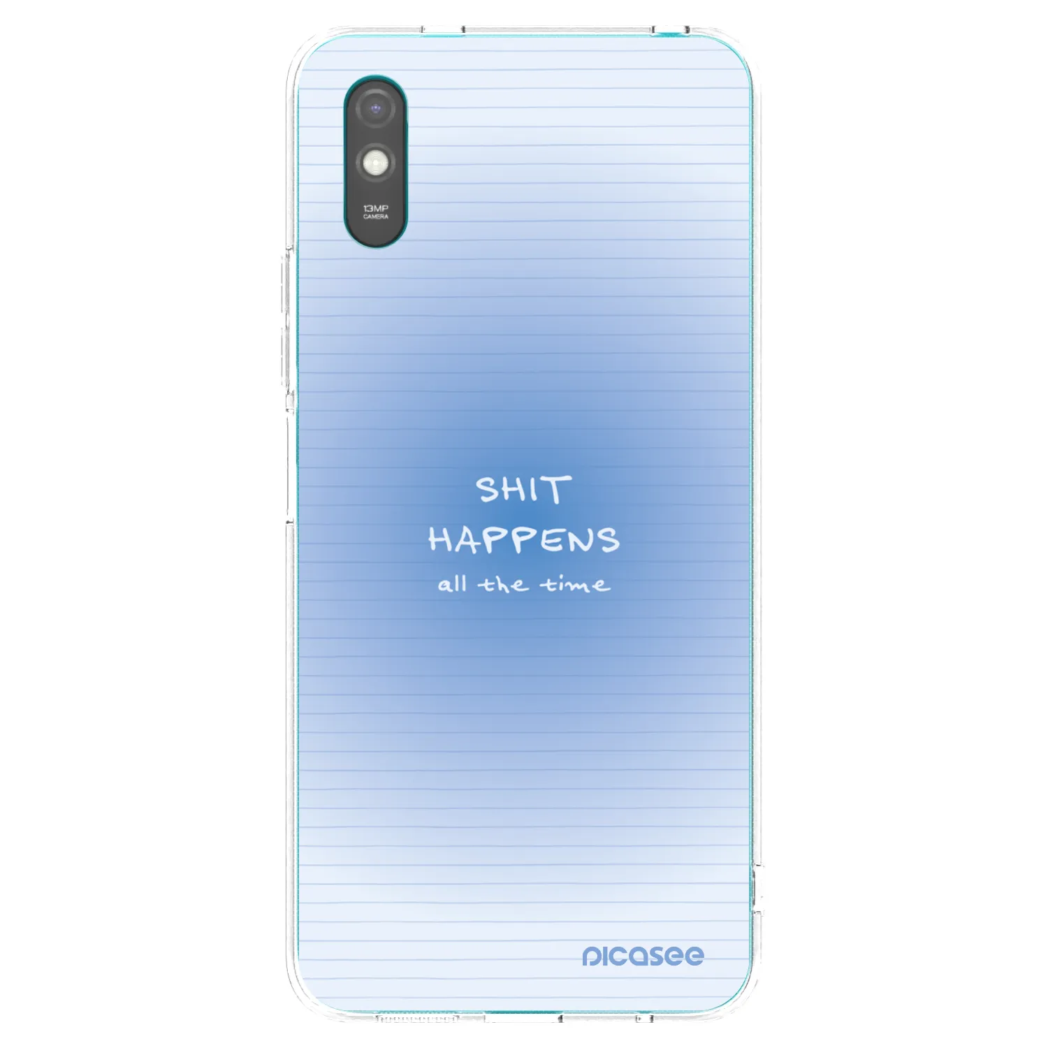 Picasee silikonowe przeźroczyste etui na Xiaomi Redmi 9A - Oops Memo