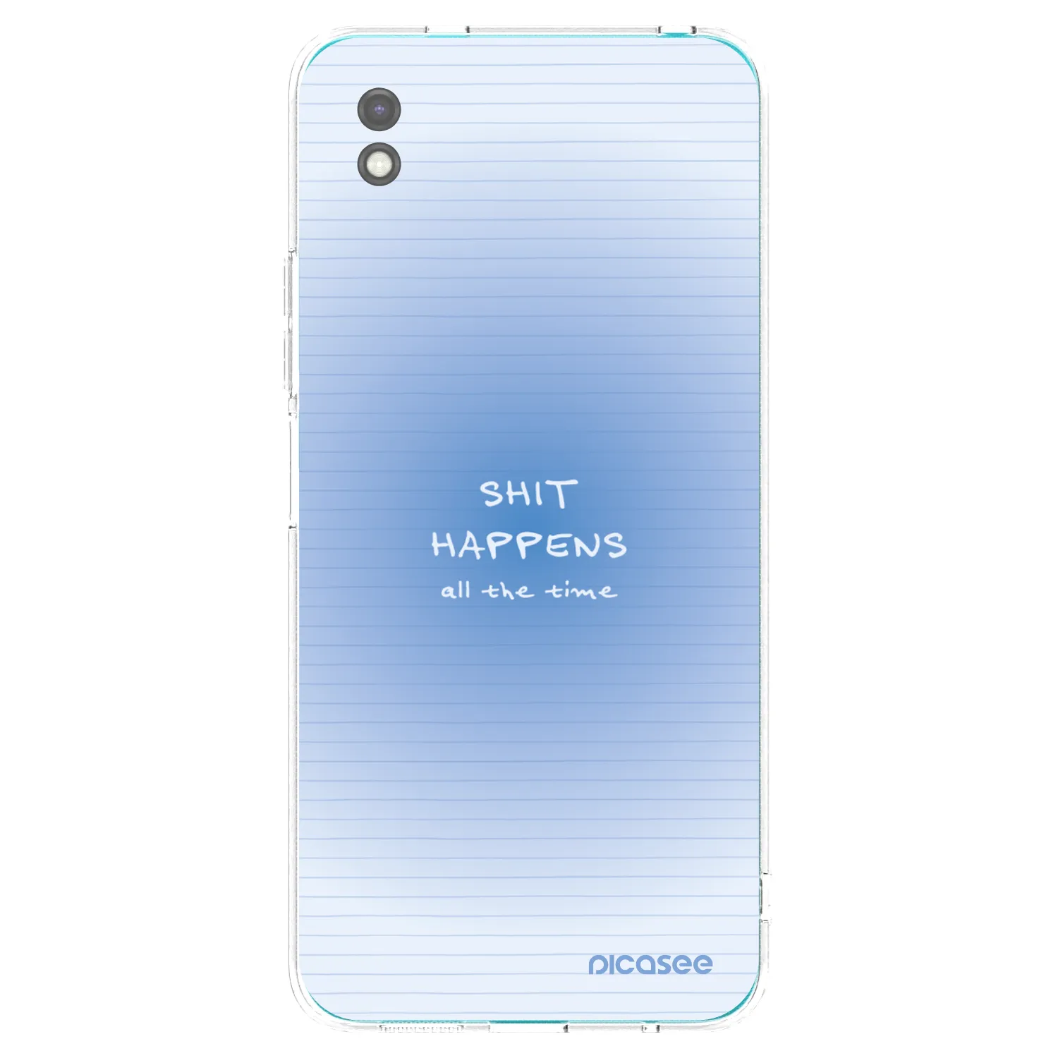 Picasee silikonowe czarne etui na Xiaomi Redmi 9A - Oops Memo