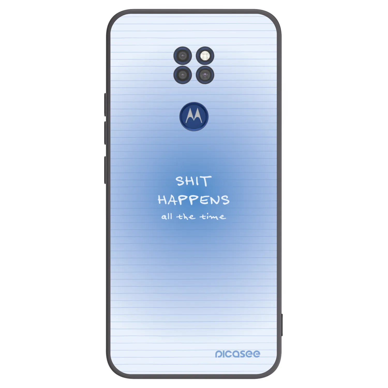 Picasee silikonowe czarne etui na Motorola Moto G9 Play - Oops Memo