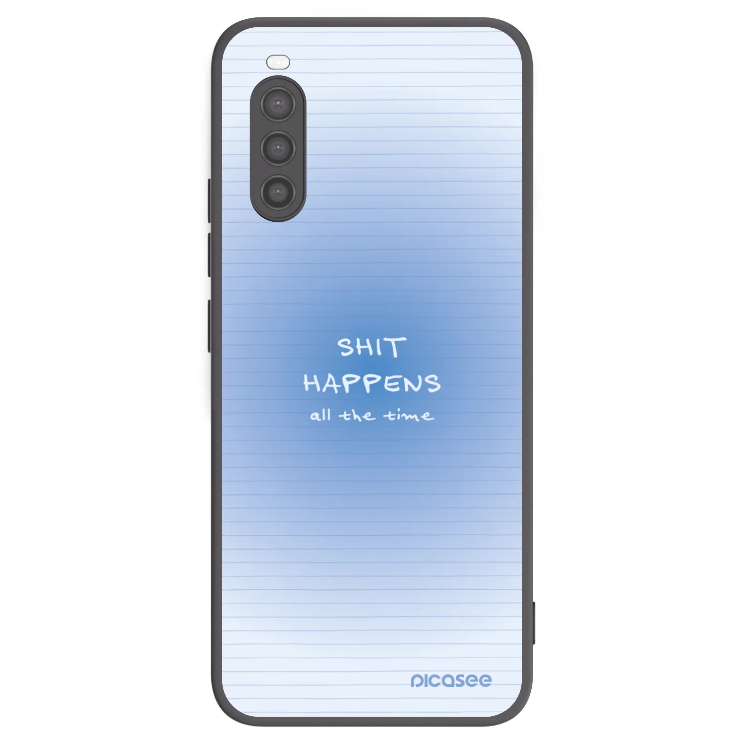 Picasee silikonowe czarne etui na Sony Xperia 10 II - Oops Memo