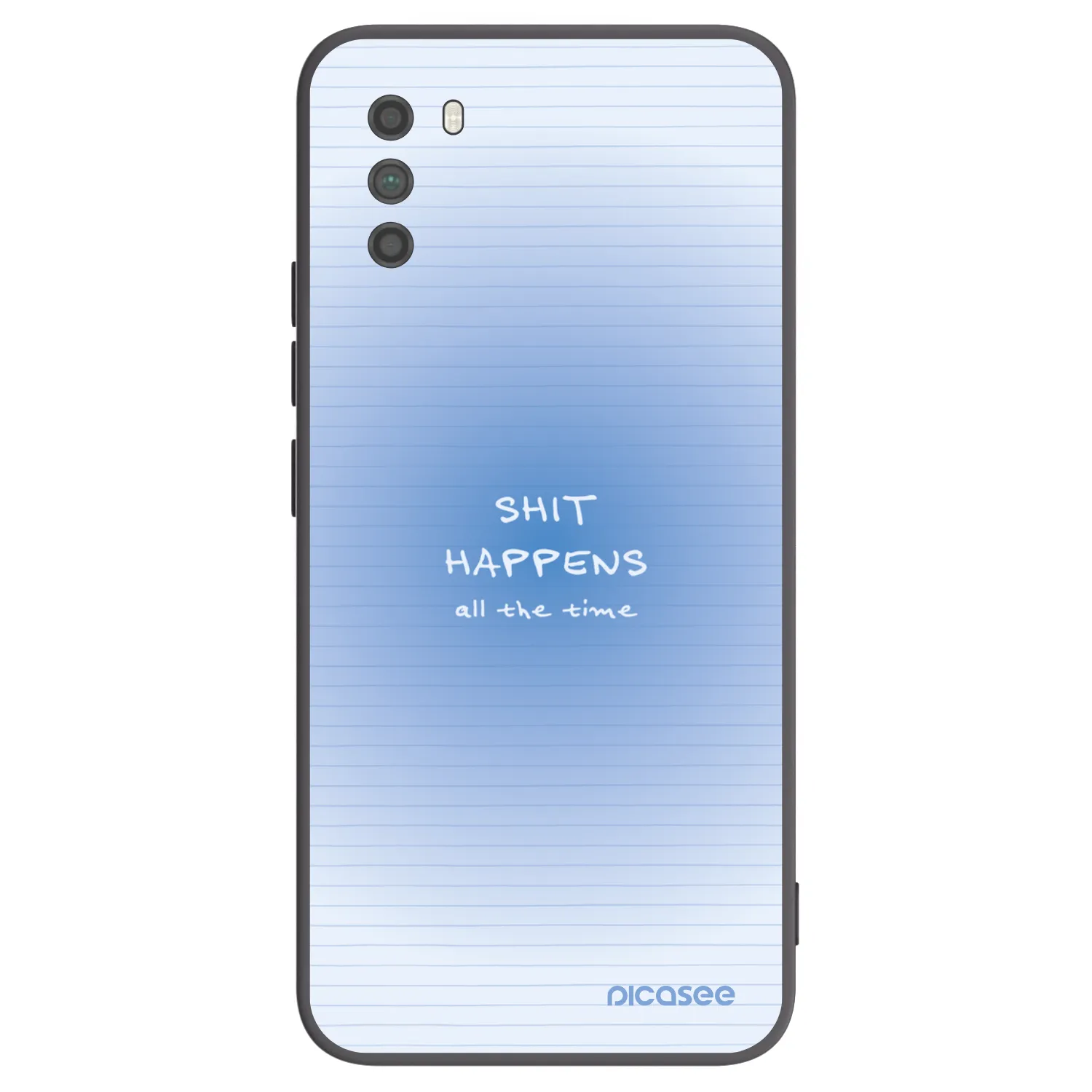 Picasee silikonowe czarne etui na Xiaomi Poco M3 - Oops Memo
