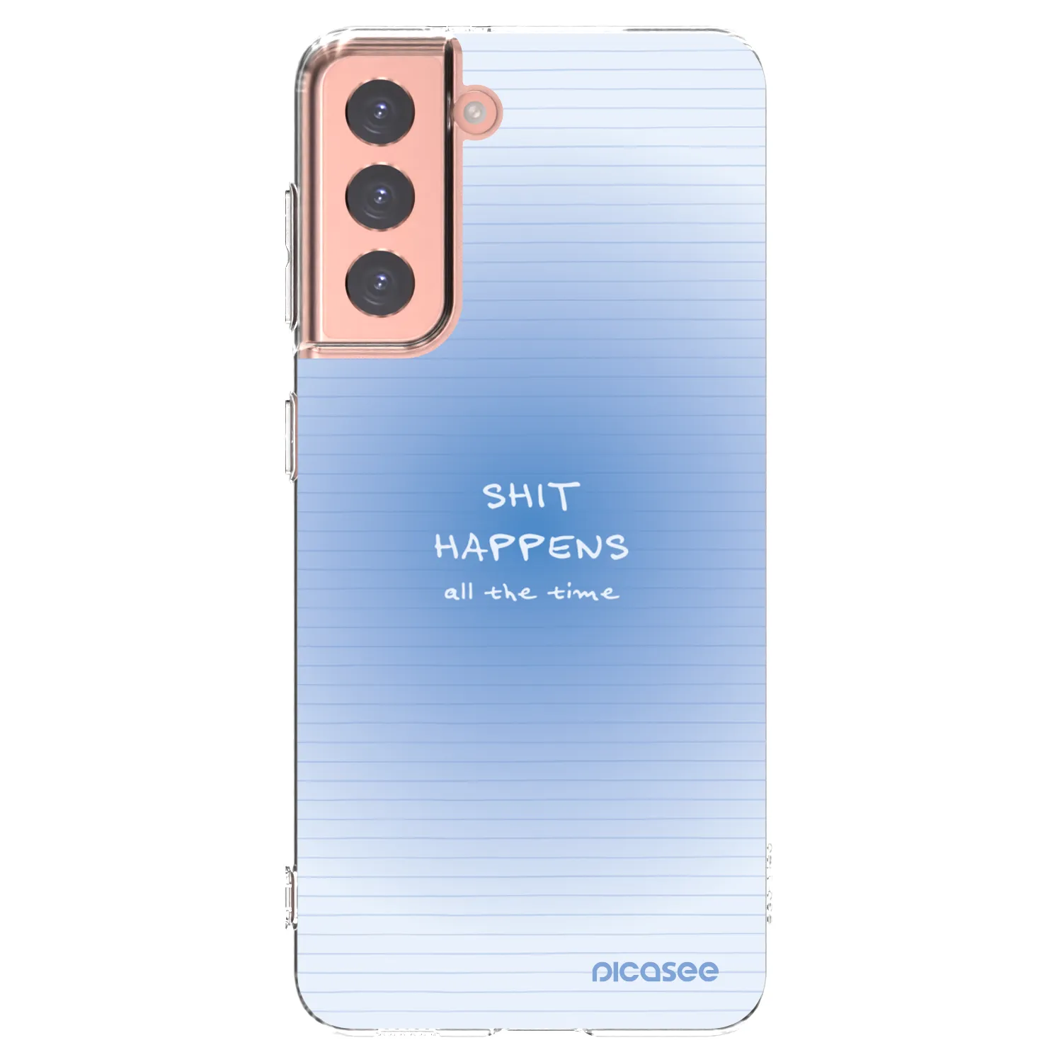 Picasee silikonowe przeźroczyste etui na Samsung Galaxy S21 5G G991B - Oops Memo