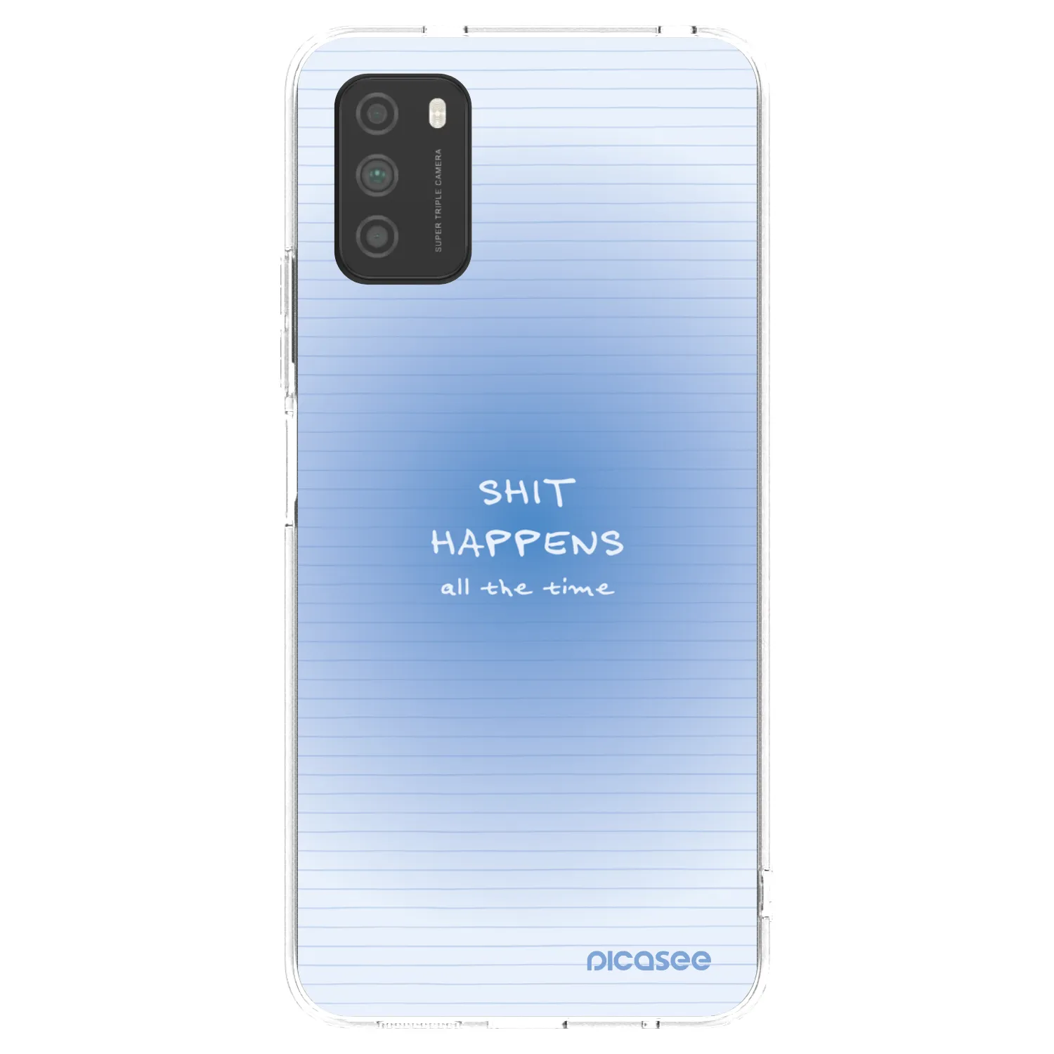 Picasee silikonowe przeźroczyste etui na Xiaomi Poco M3 - Oops Memo