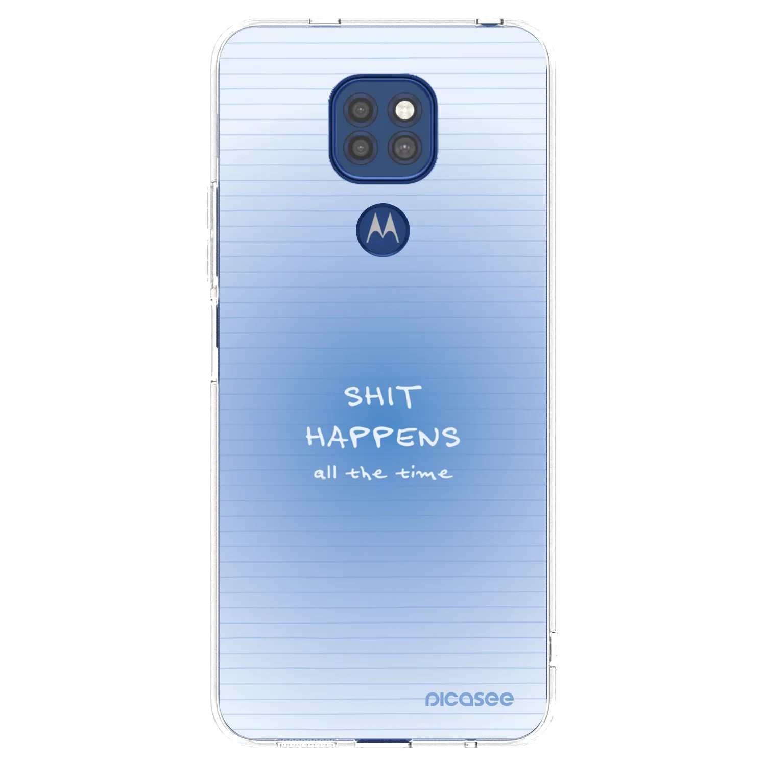 Picasee silikonowe przeźroczyste etui na Motorola Moto G9 Play - Oops Memo